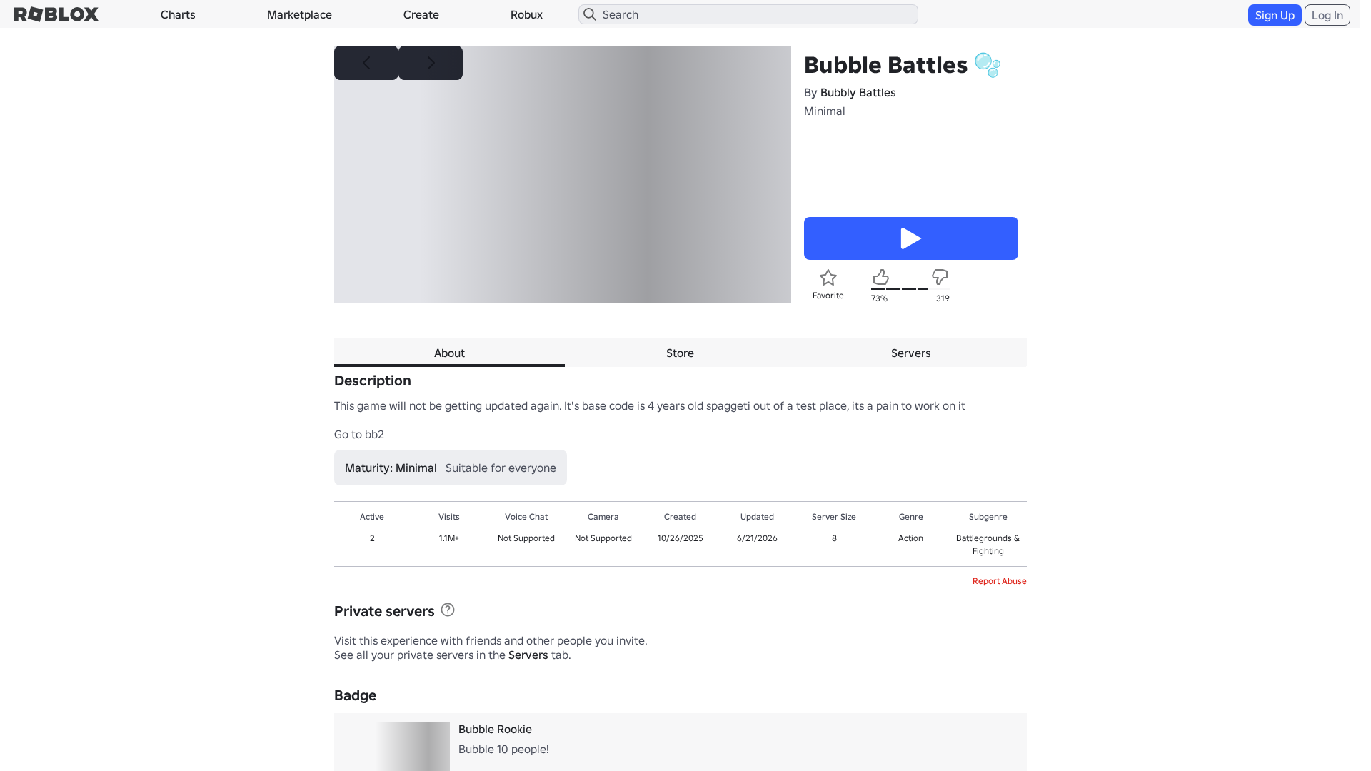 Screenshot of www.roblox.com.ml
