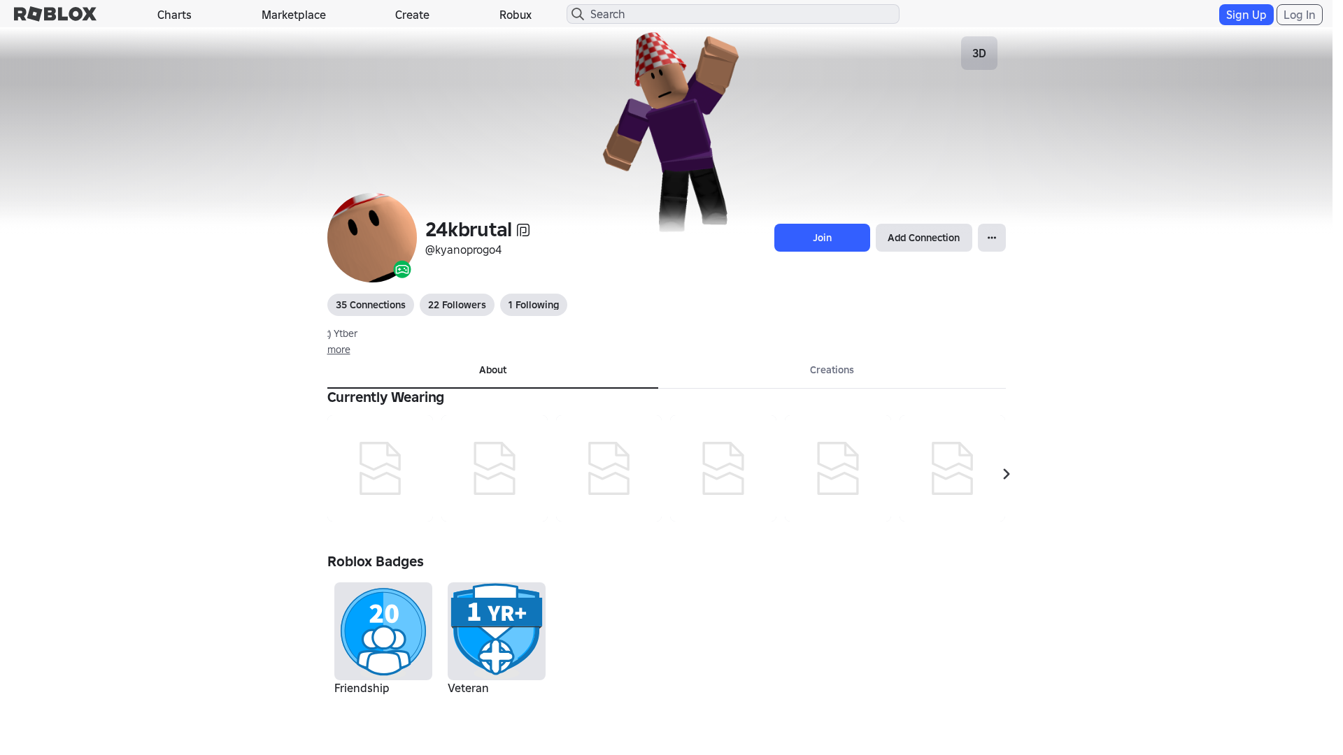 Screenshot of www.roblox.et