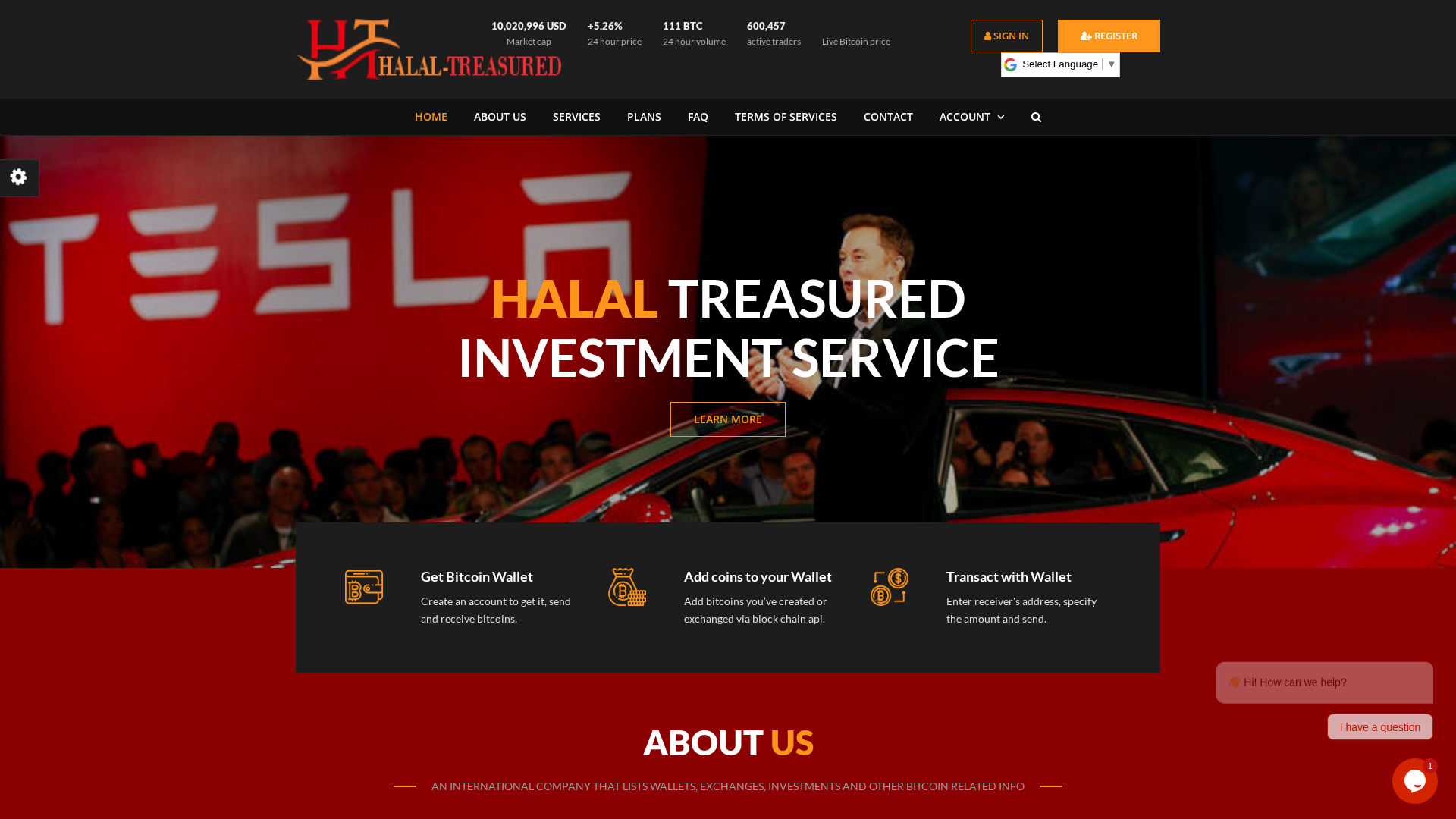 Screenshot of halal-treasured.org