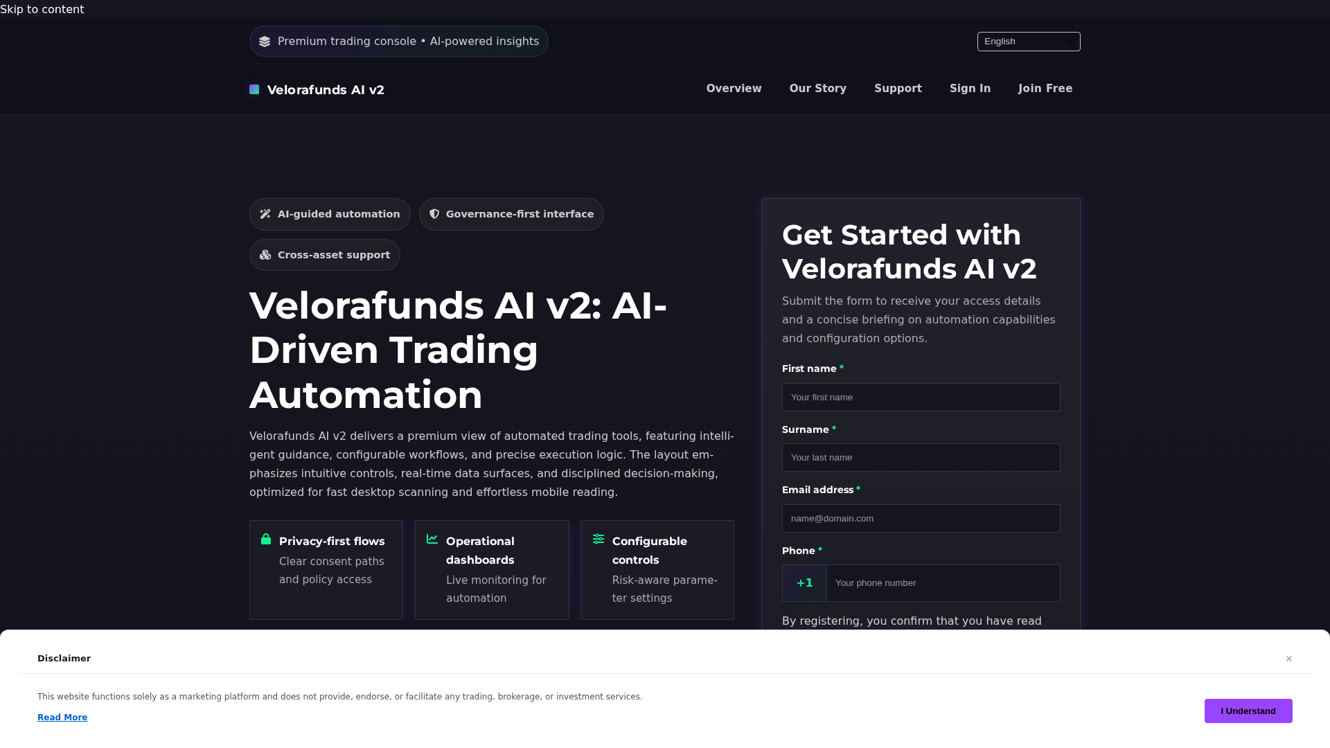 Screenshot of velorafundsaiv2.pro