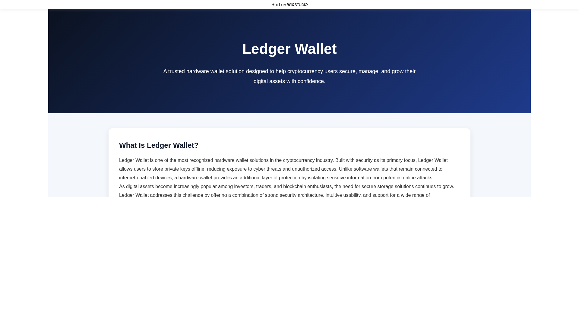Screenshot of ledge-us.wixstudio.com