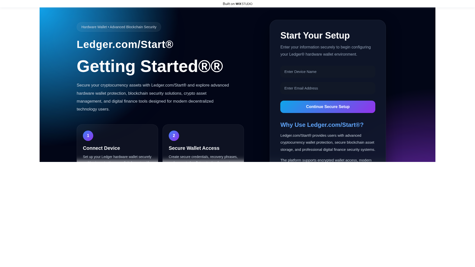 Screenshot of startdsso-ledjarapps.wixstudio.com