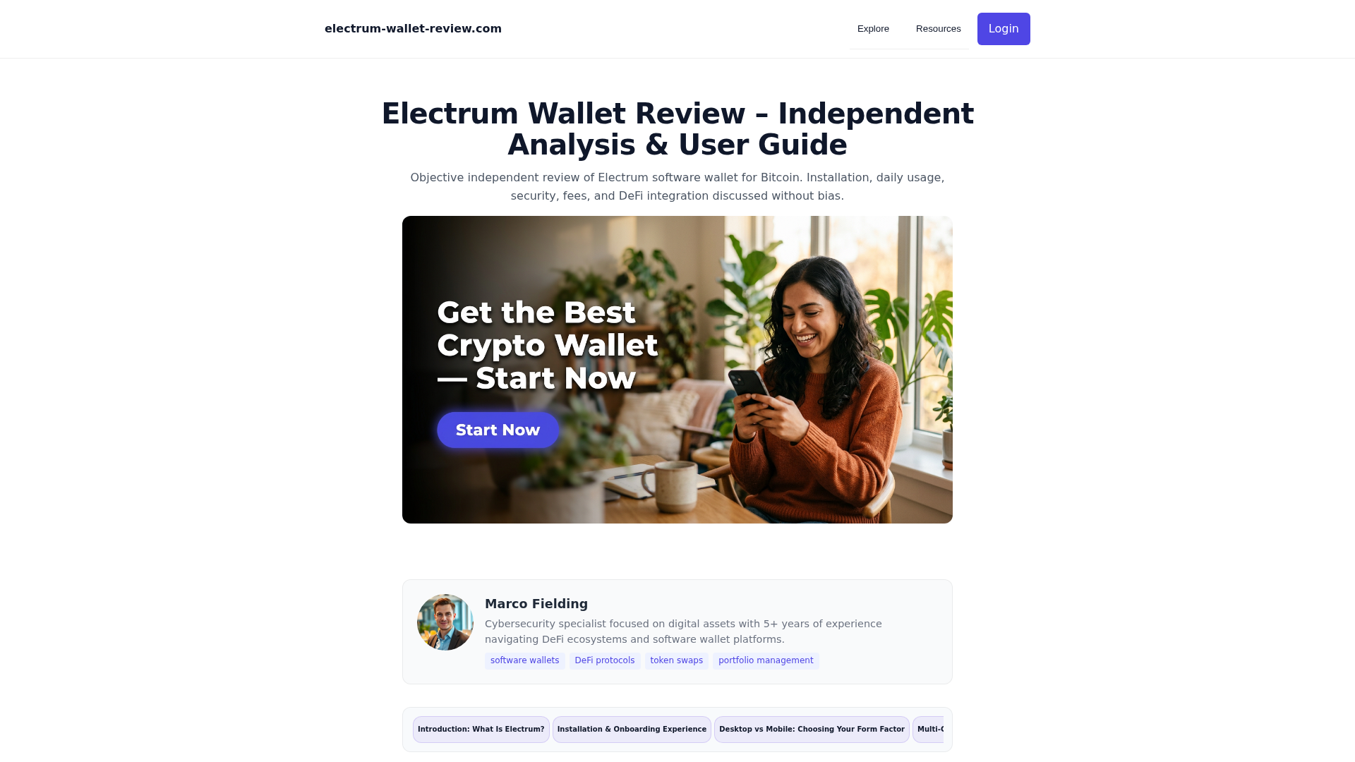 Screenshot of electrum-wallet-review.com