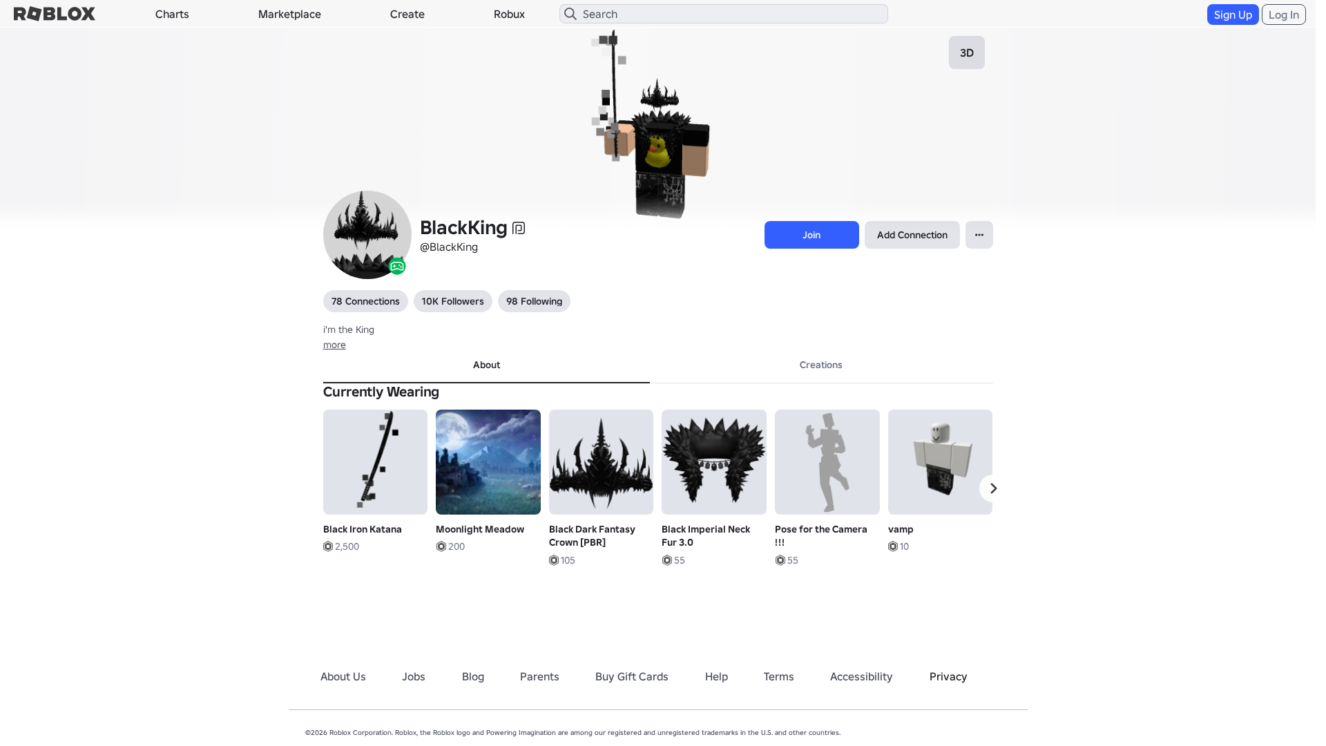 Screenshot of www.roblox.com.ml