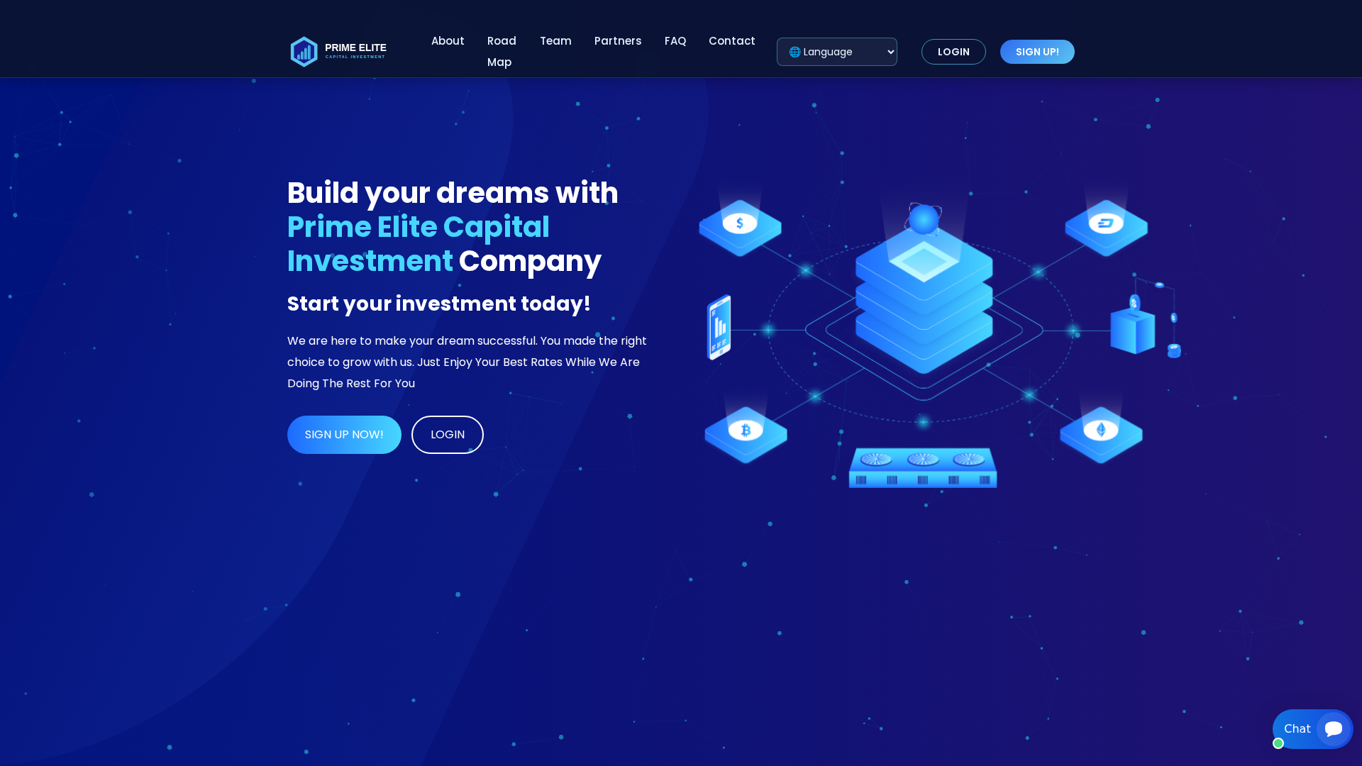 Screenshot of primeelitecapital.com