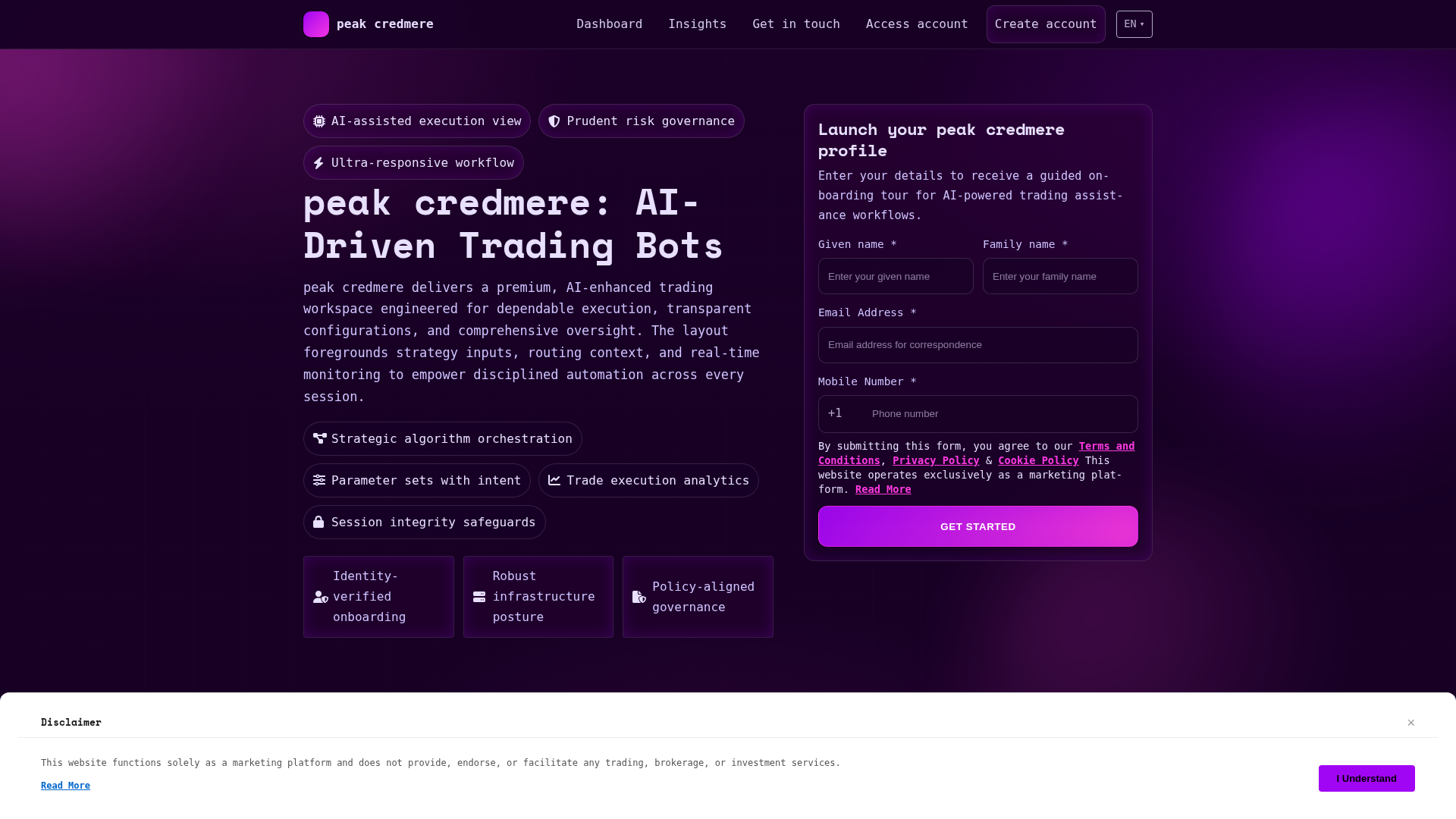 Screenshot of peakcredmere.digital