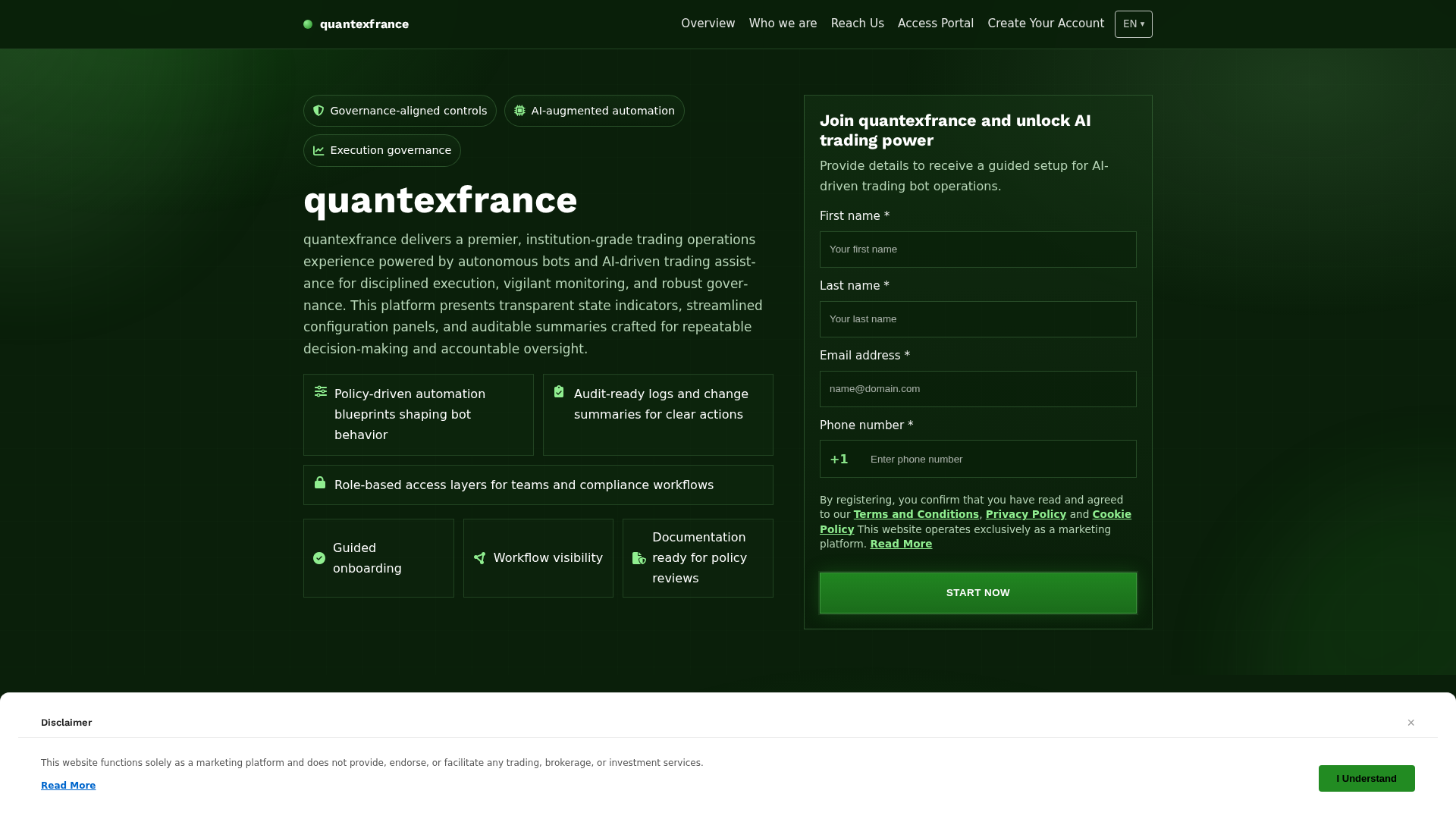 Screenshot of quantexfrance.click