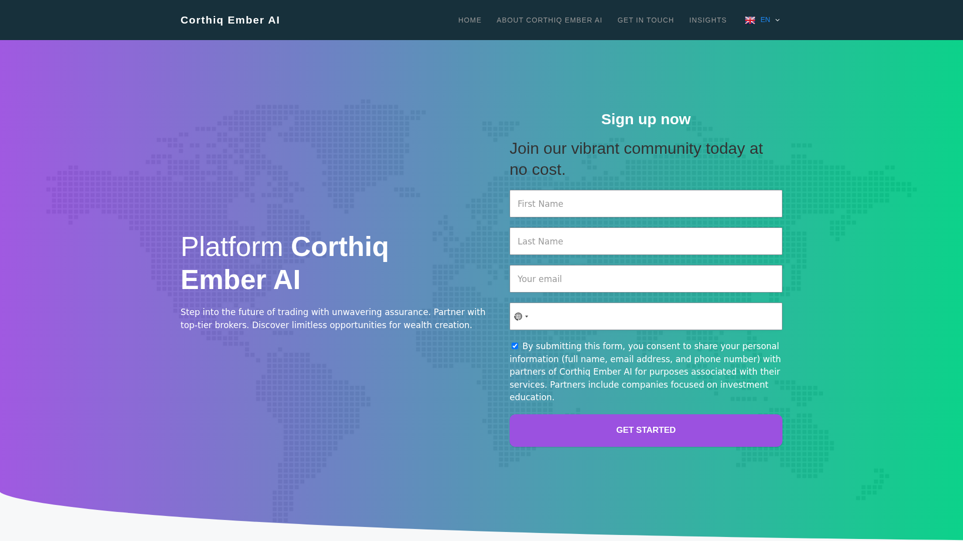 Screenshot of corthiqember-ai.net