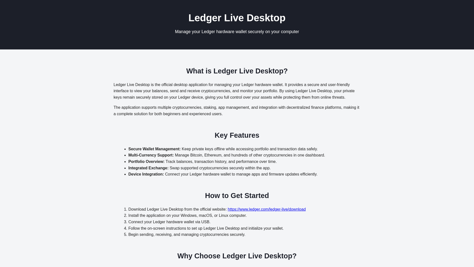Screenshot of liveledger--desktop.pages.dev