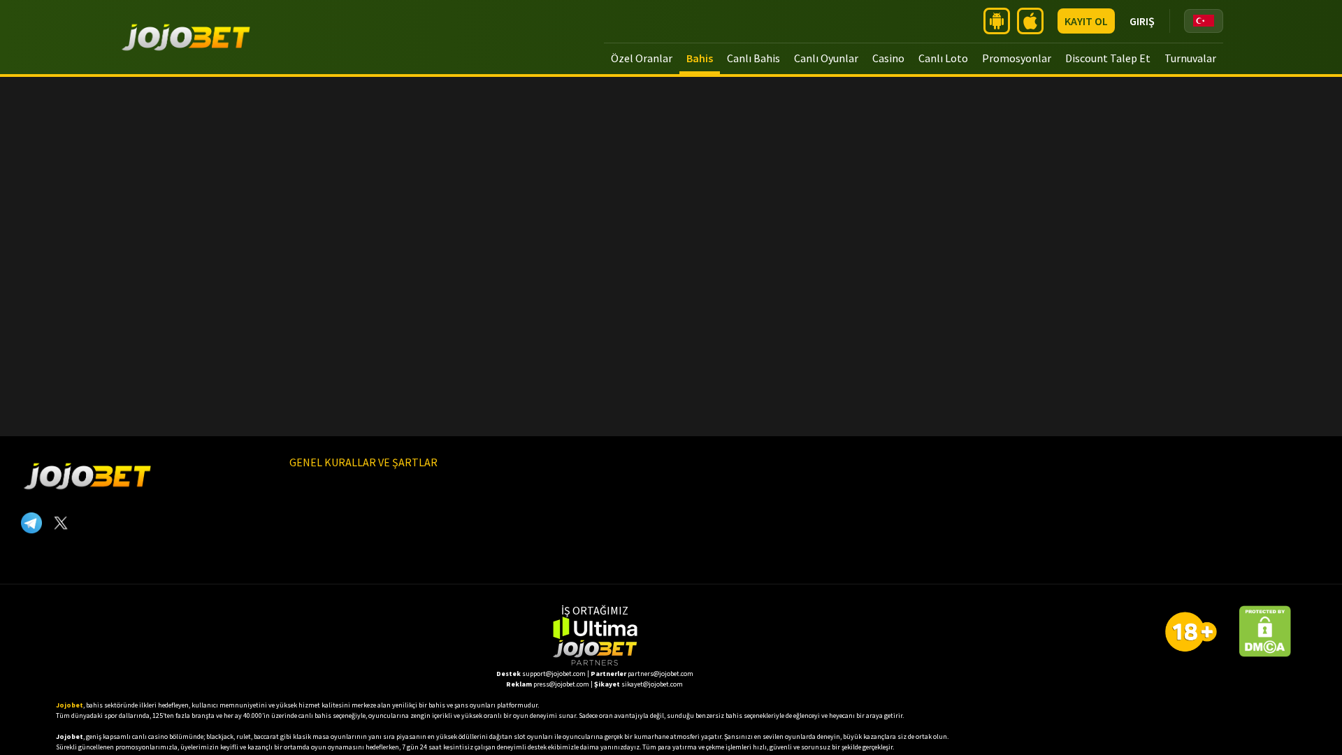 Screenshot of m.jojobet-giriste.com