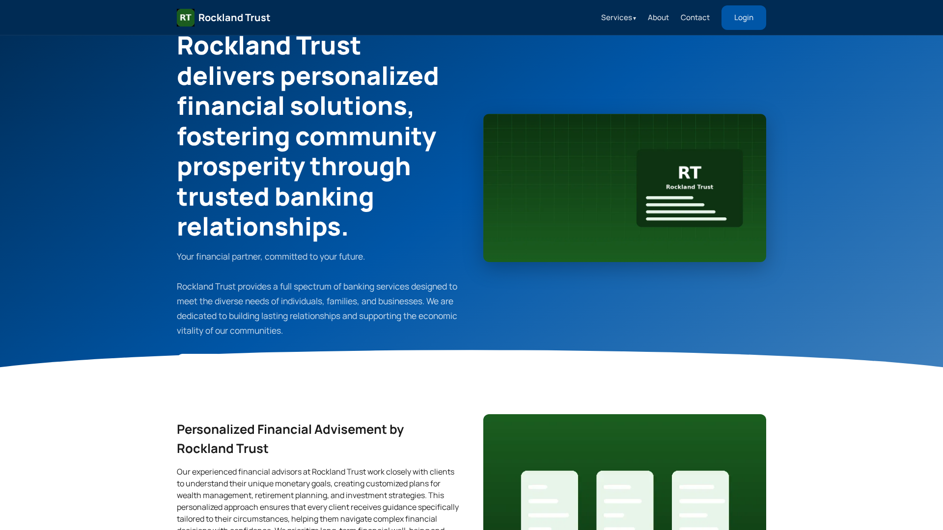 Screenshot of rocklandtrust.at