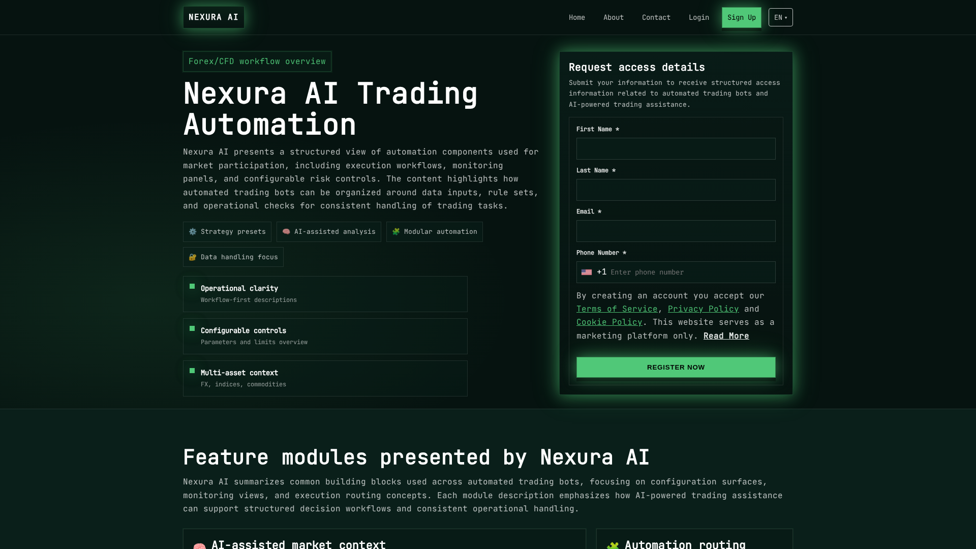 Screenshot of nexura-ai-solution.com