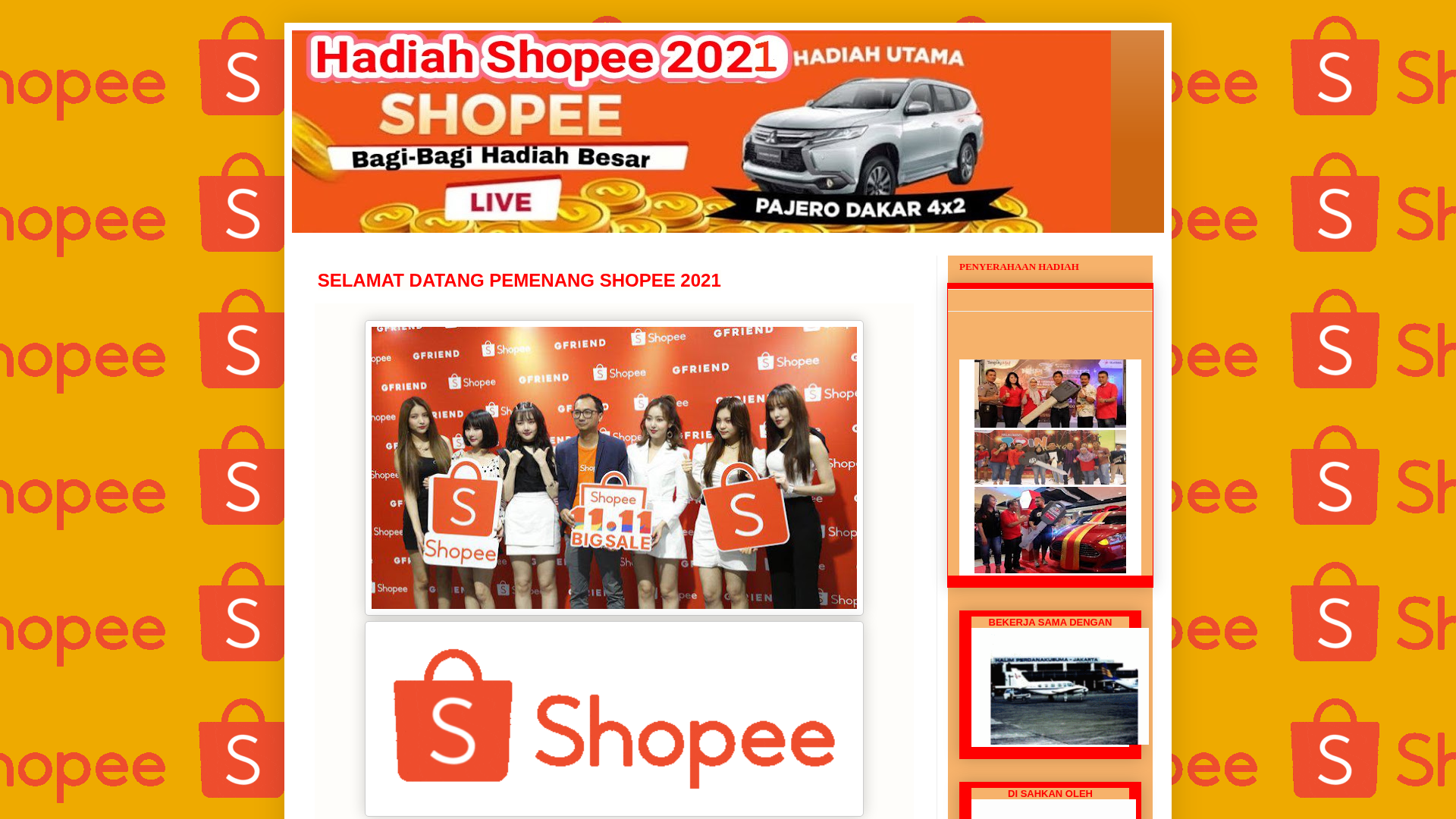Screenshot of www.infoshopee-1111.blogspot.com