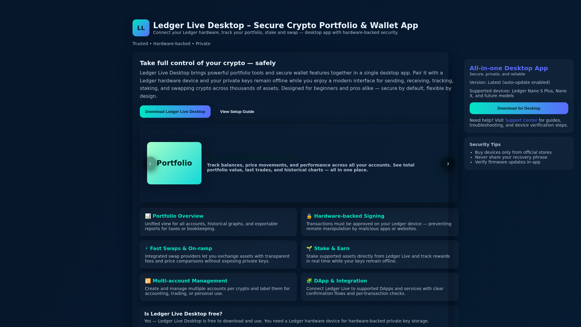 Screenshot of install-ledgerlive.pages.dev