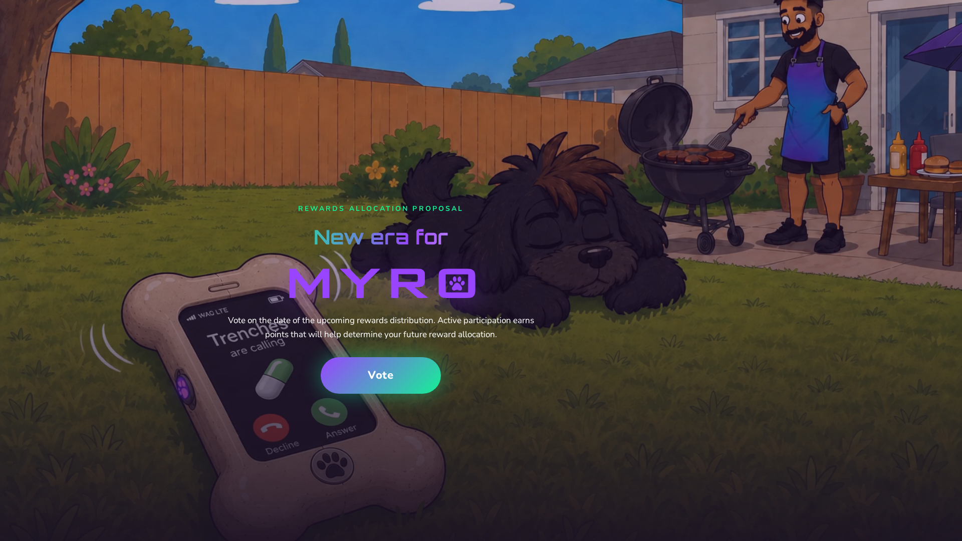 Screenshot of vote-myrothedog.xyz
