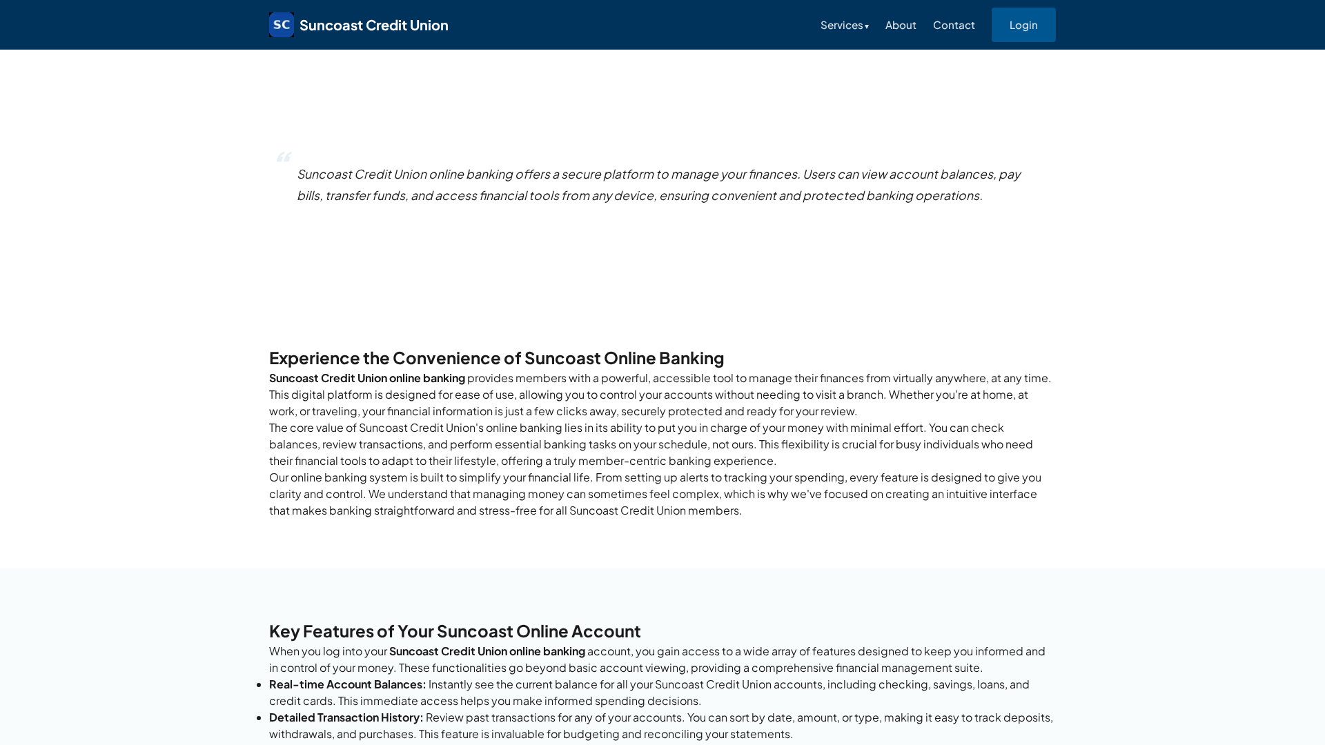 Screenshot of suncoastcreditunion.at