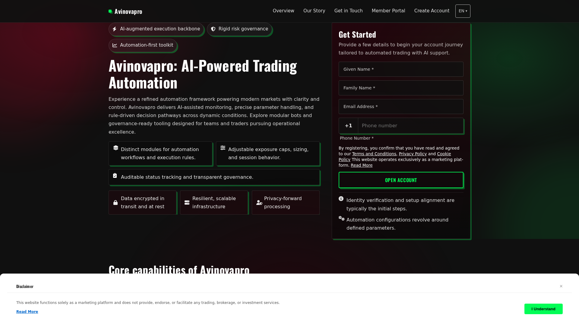 Screenshot of avinovaproplatform.com