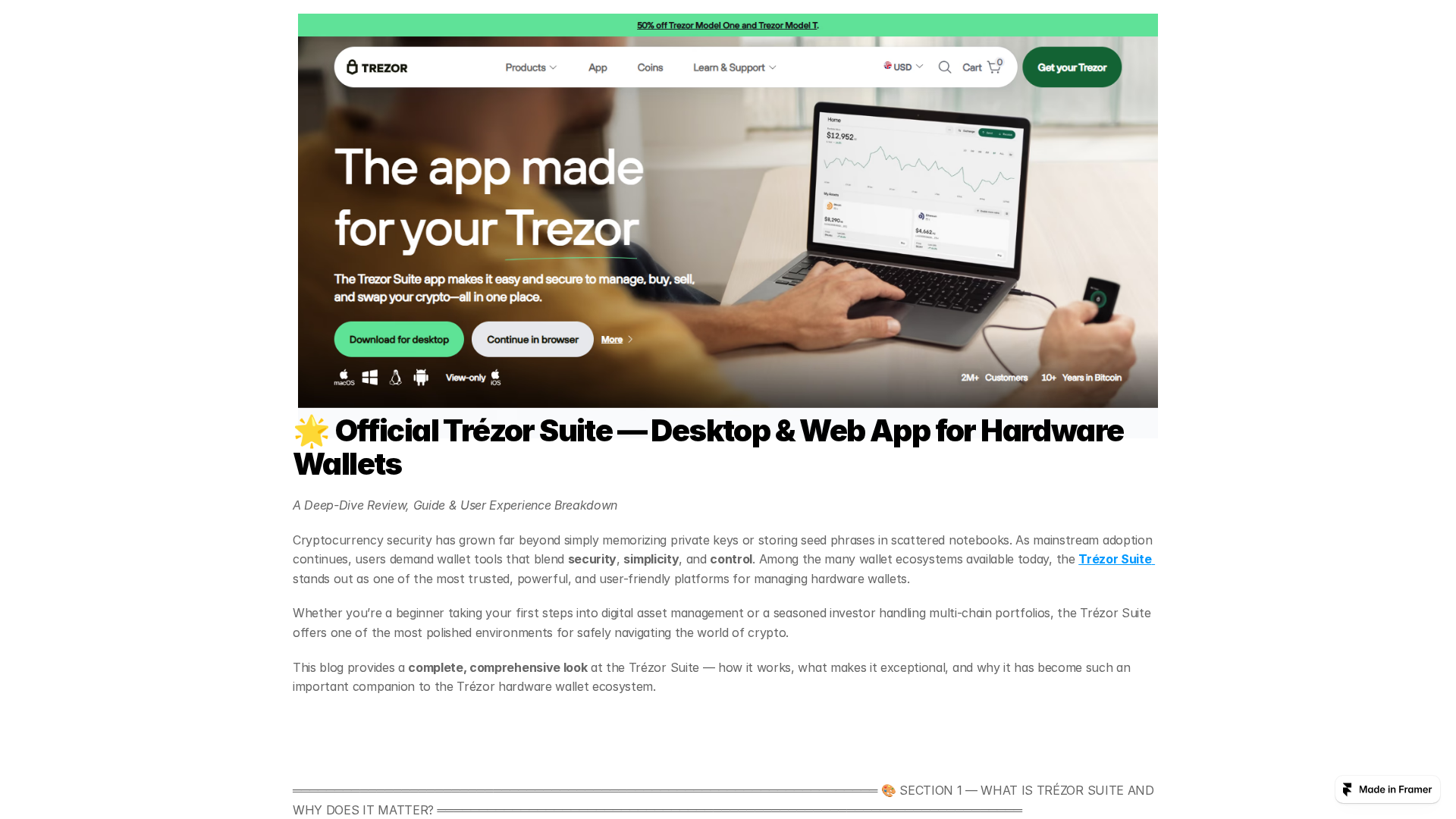 Screenshot of learn-suitstrezr.framer.ai
