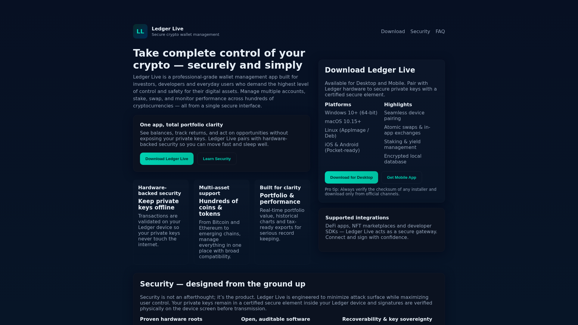 Screenshot of ledger-live-cloud.pages.dev