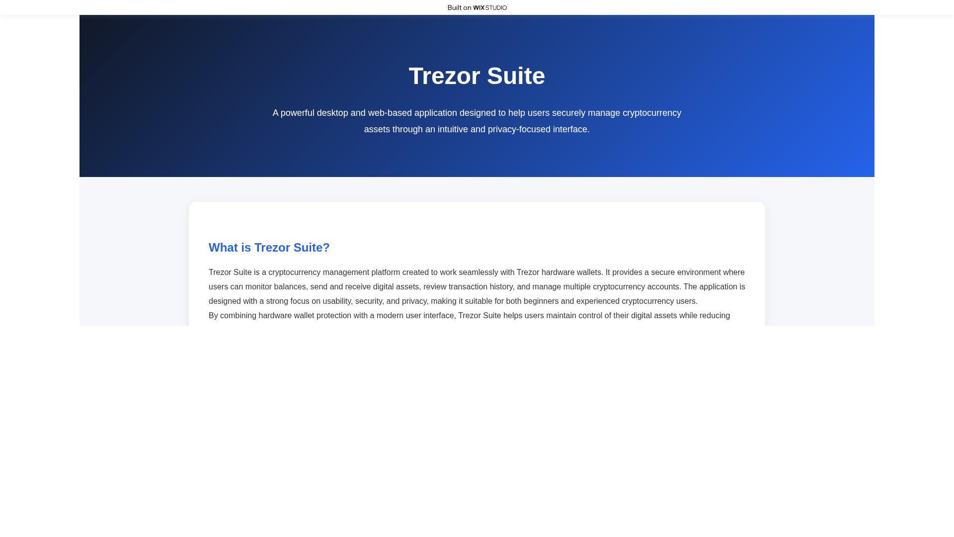 Screenshot of apps-trzrsuite.wixstudio.com