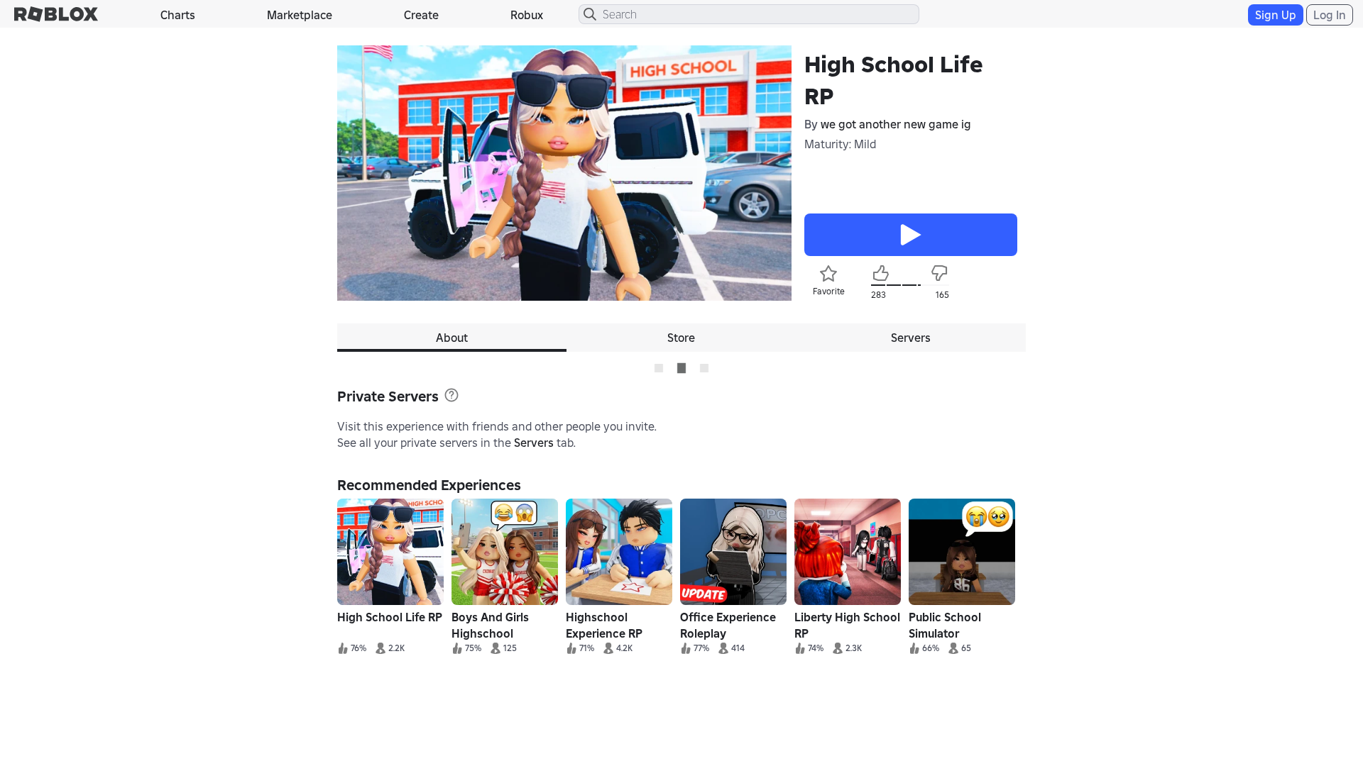 Screenshot of www.roblox.com.gr