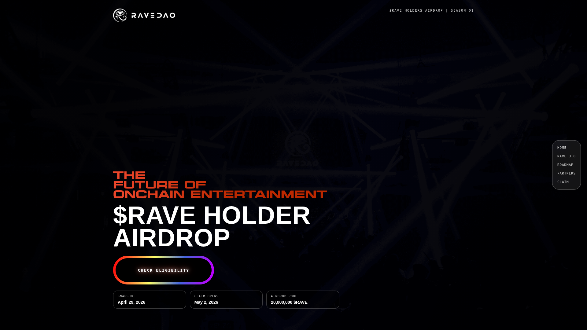 Screenshot of ravcdao.com