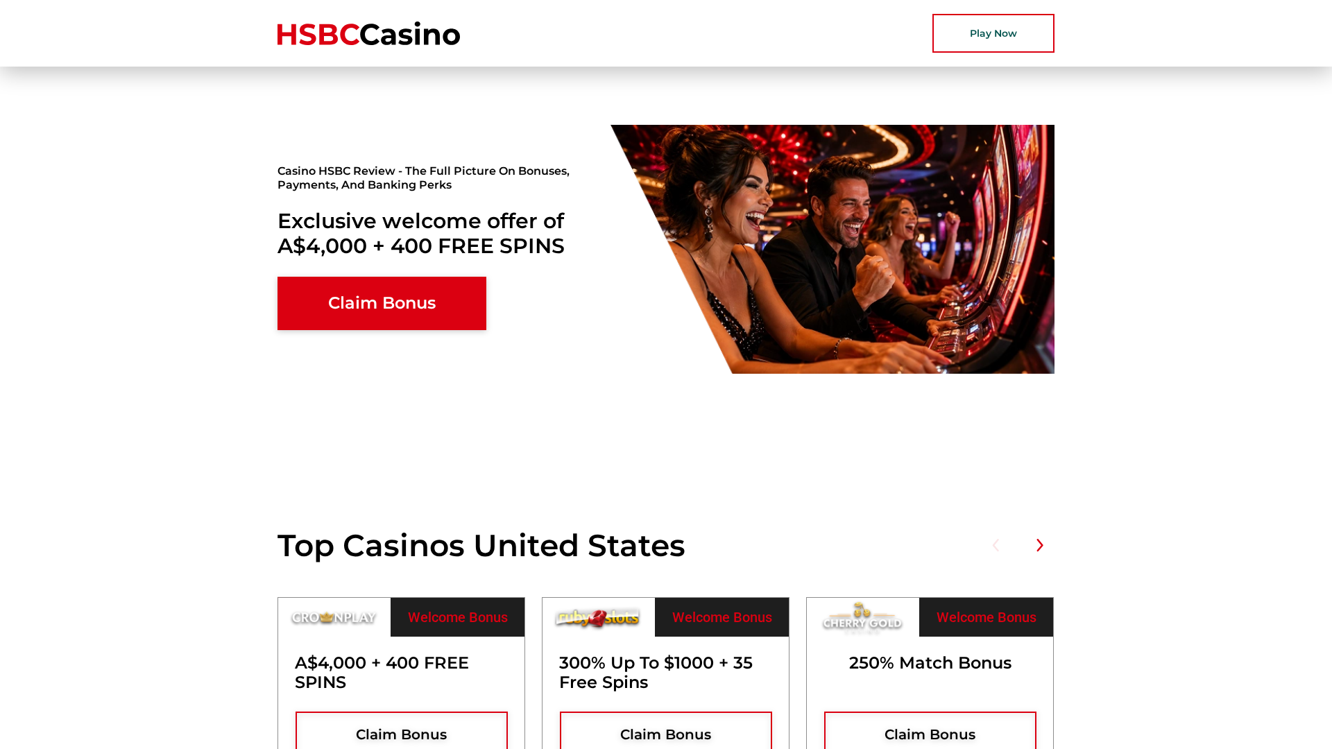 Screenshot of hsbc-casino.com
