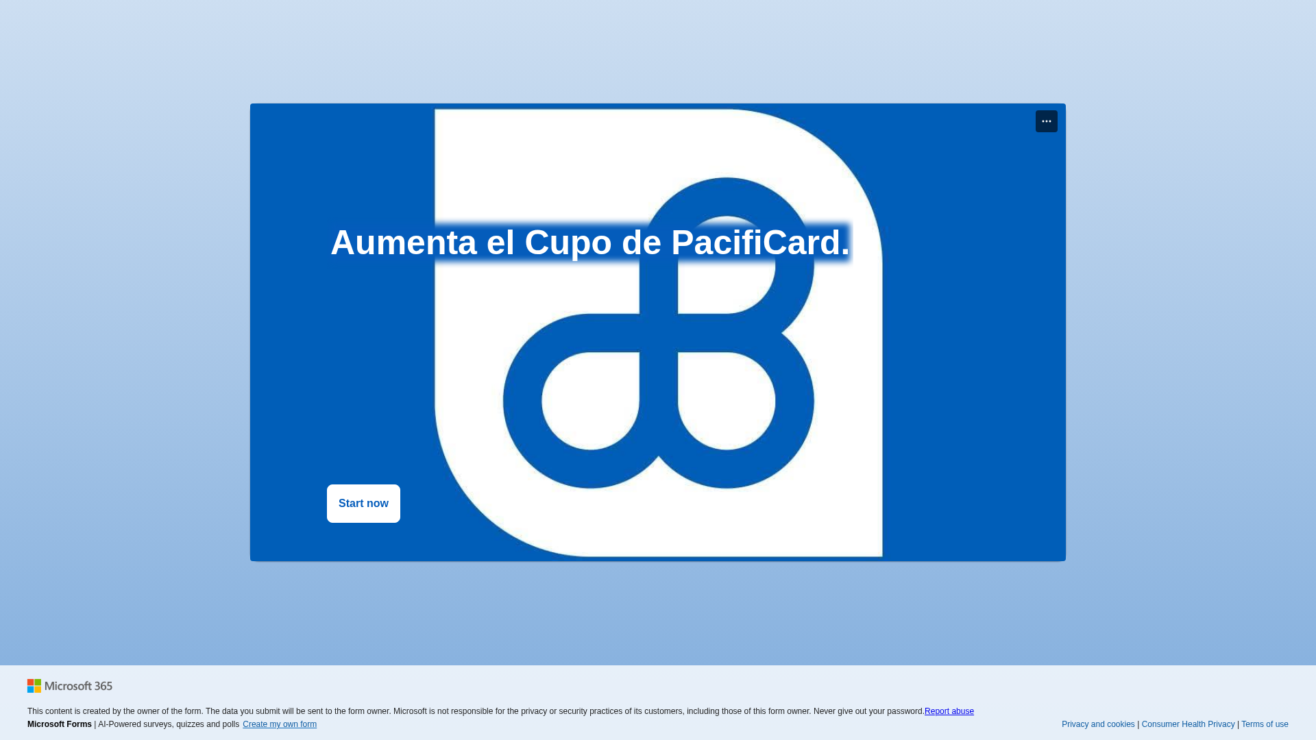 Screenshot of forms.cloud.microsoft