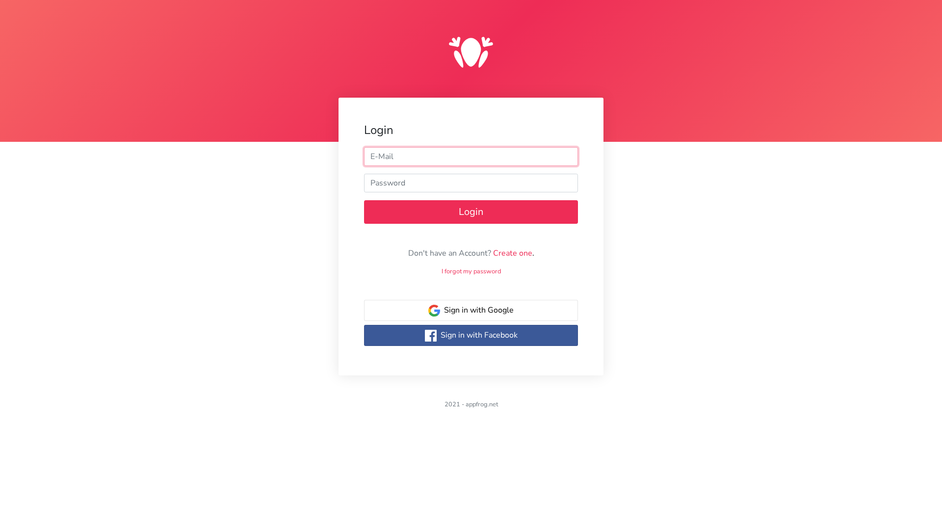 Screenshot of dev.appfrog.net