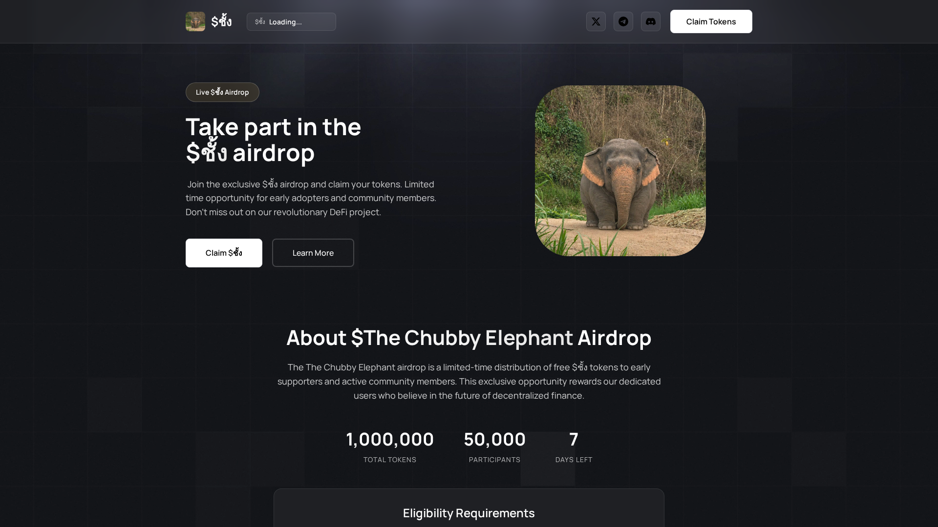 Screenshot of claim-chubbyelephant.pages.dev