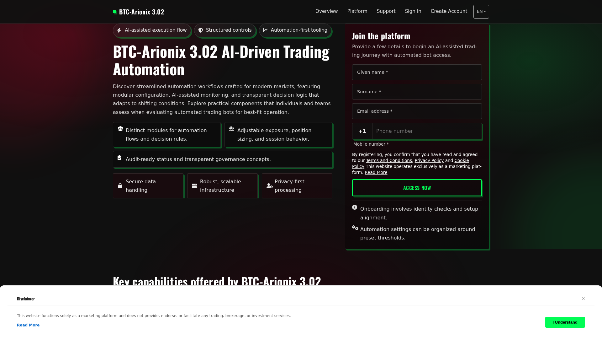 Screenshot of btc-arionix.click