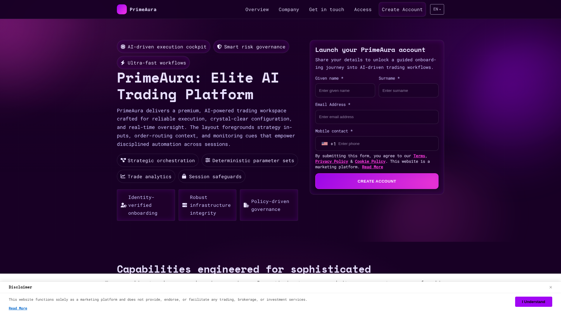 Screenshot of primeaura-system.shop