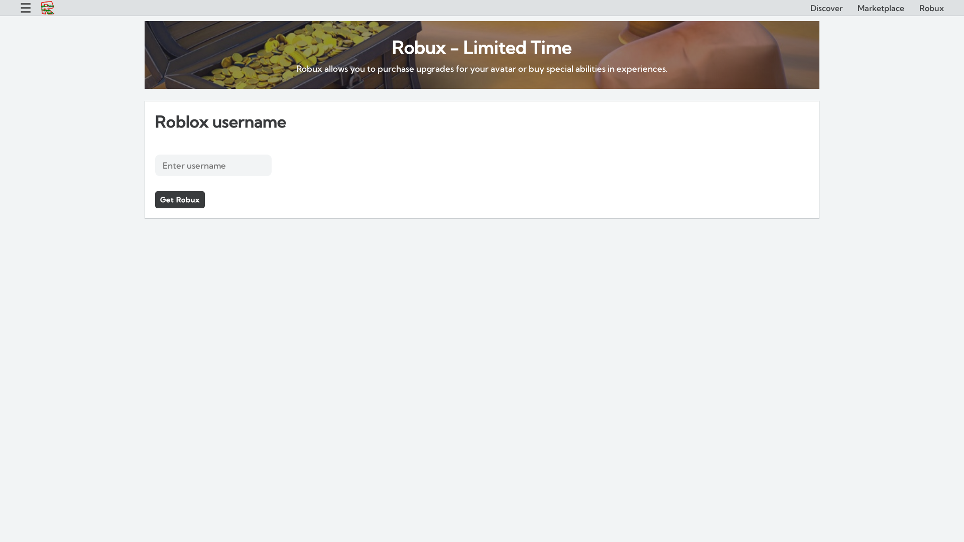 Screenshot of robloxgenerator119.blogspot.com