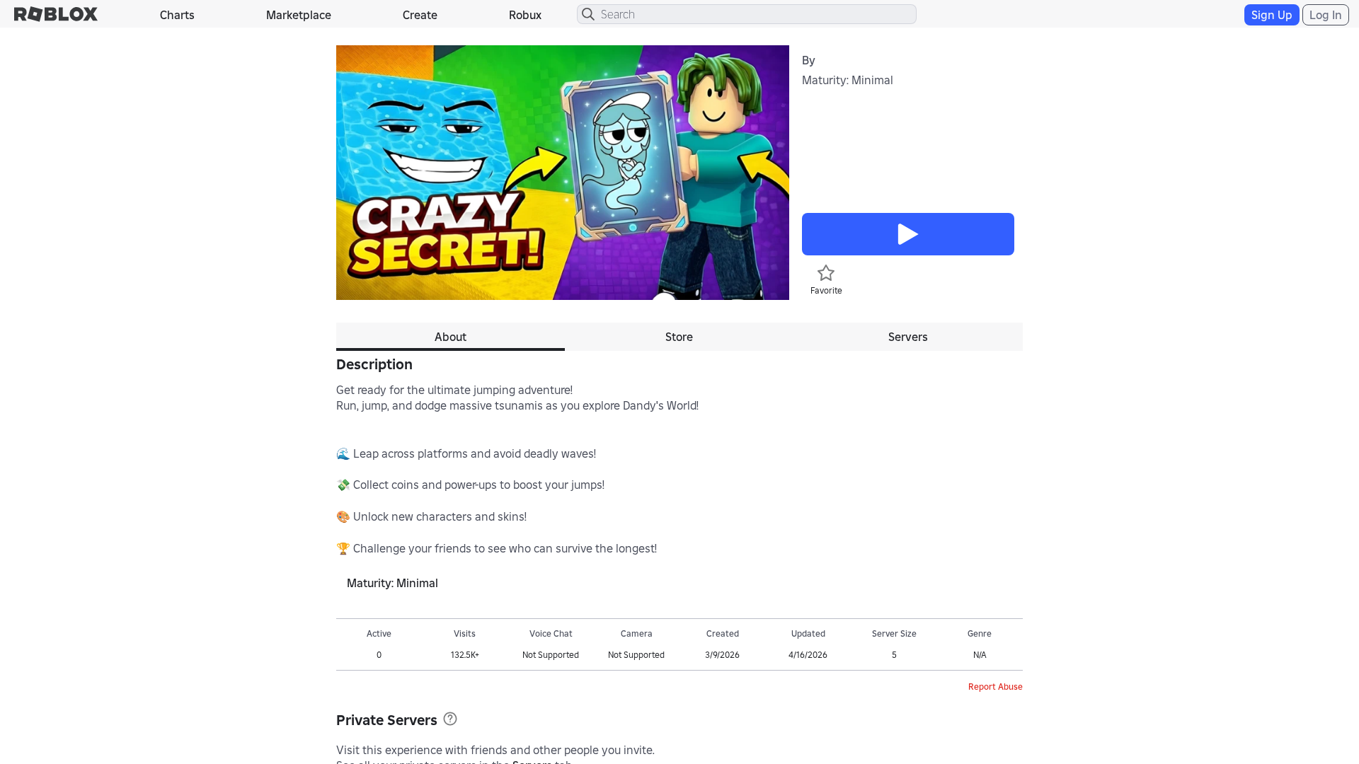 Screenshot of www.roblox.com.bi