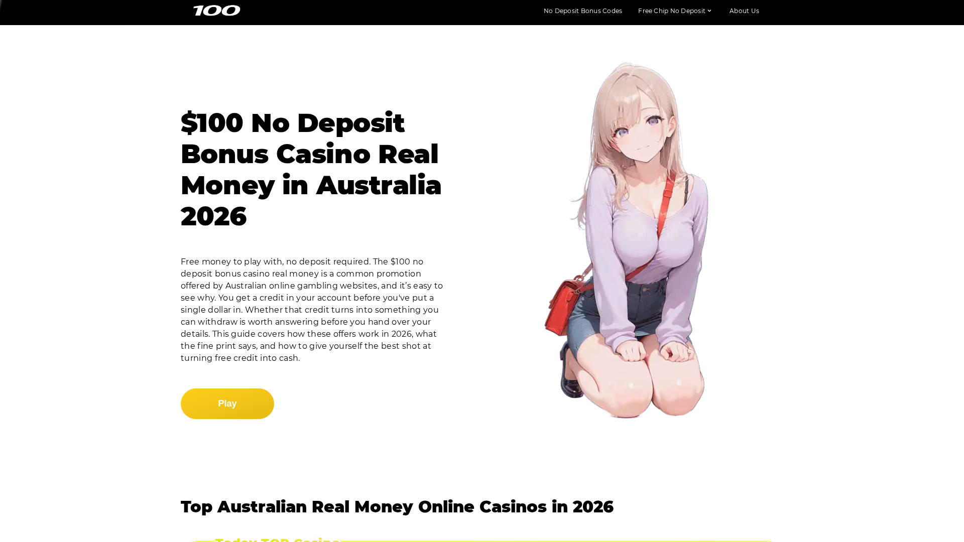 Screenshot of free-100-no-deposit-bonus.com