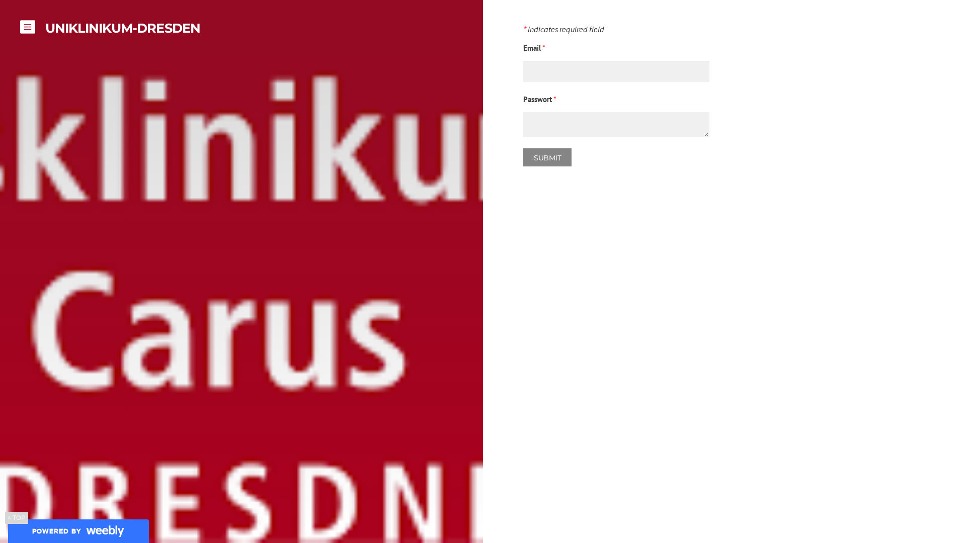 Screenshot of uniklinkum-dresden.weebly.com