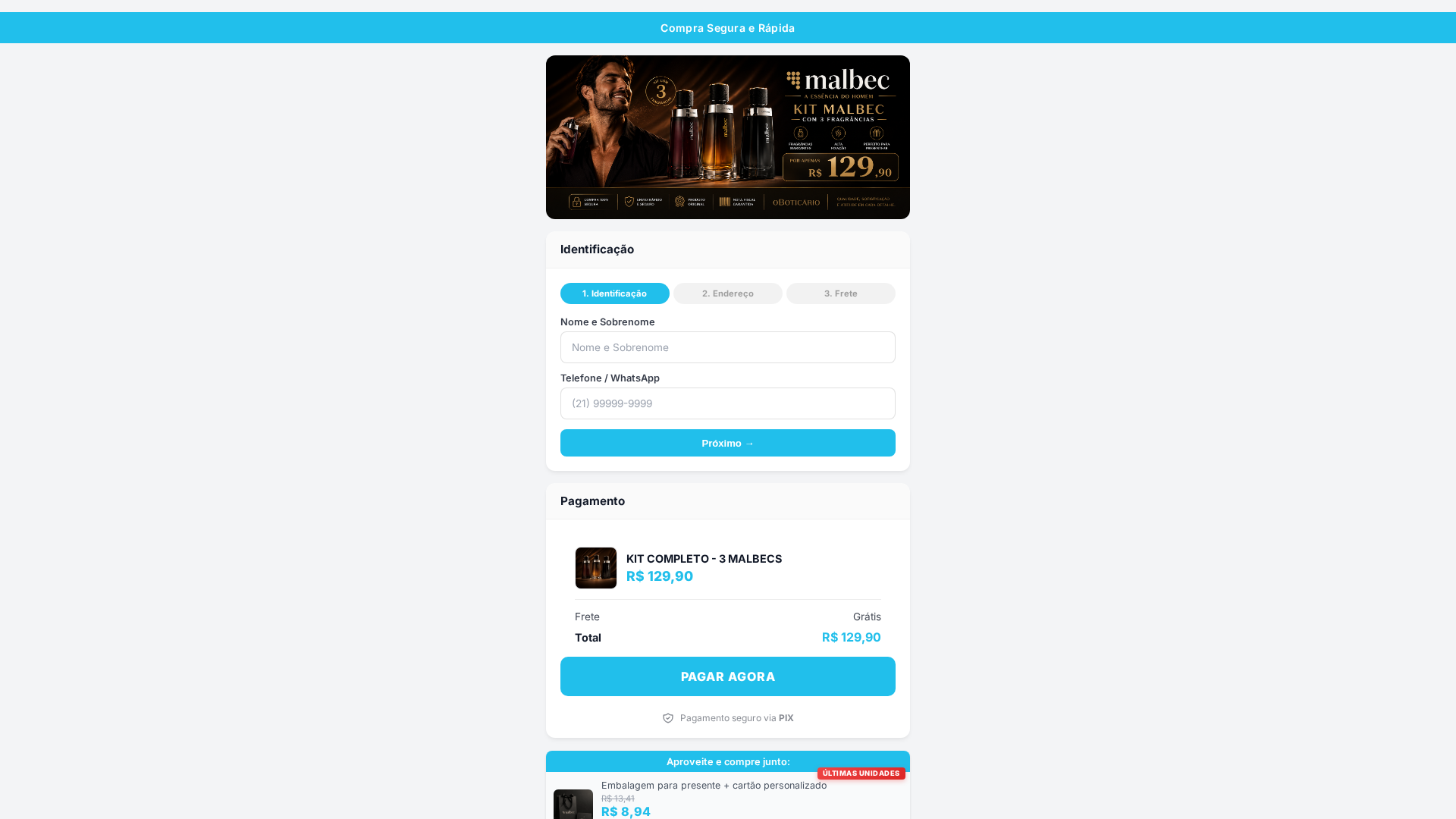 Screenshot of compraonlineseguura.com