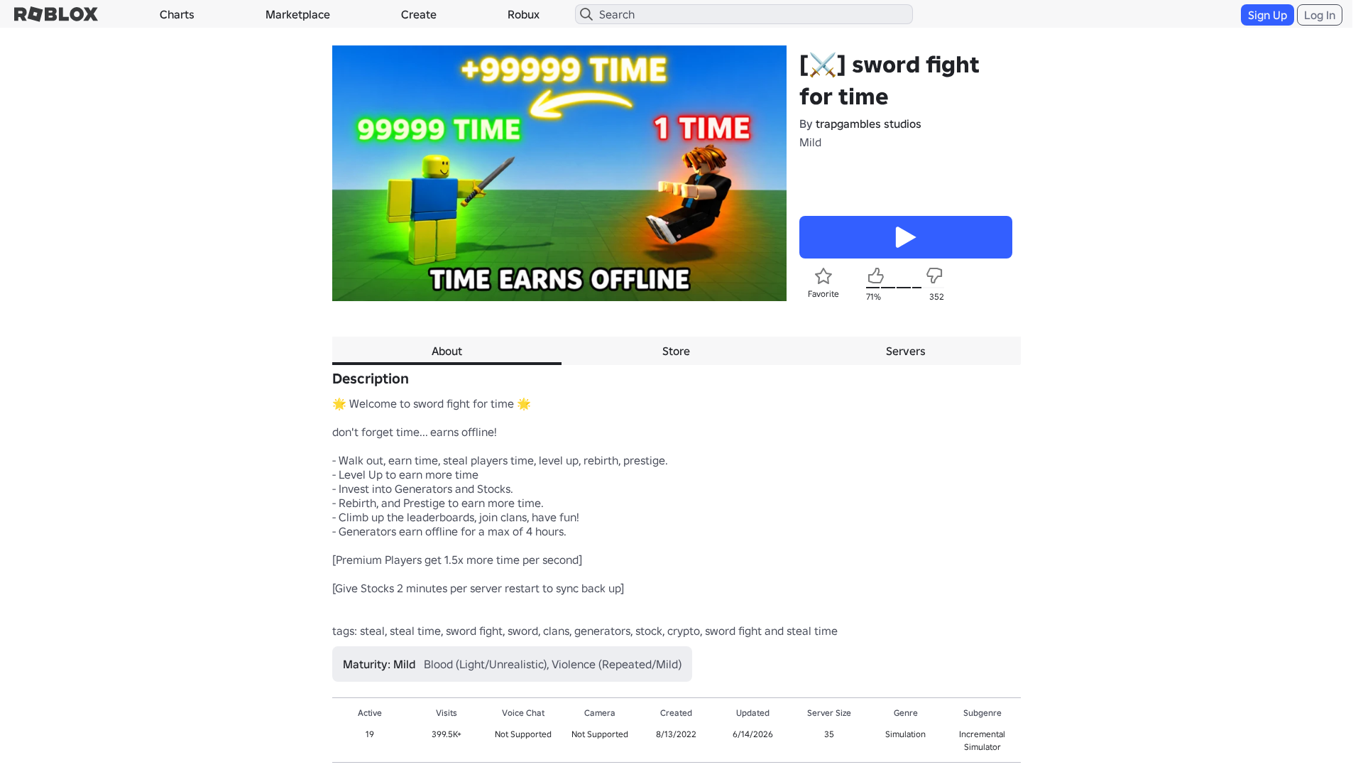 Screenshot of www.roblox.com.ml