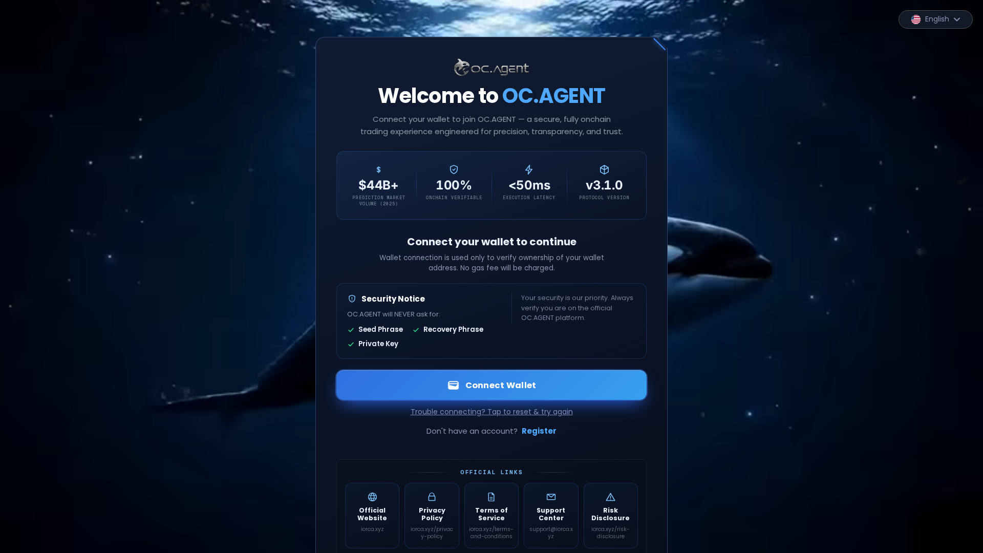 Screenshot of cn.ocagent.us