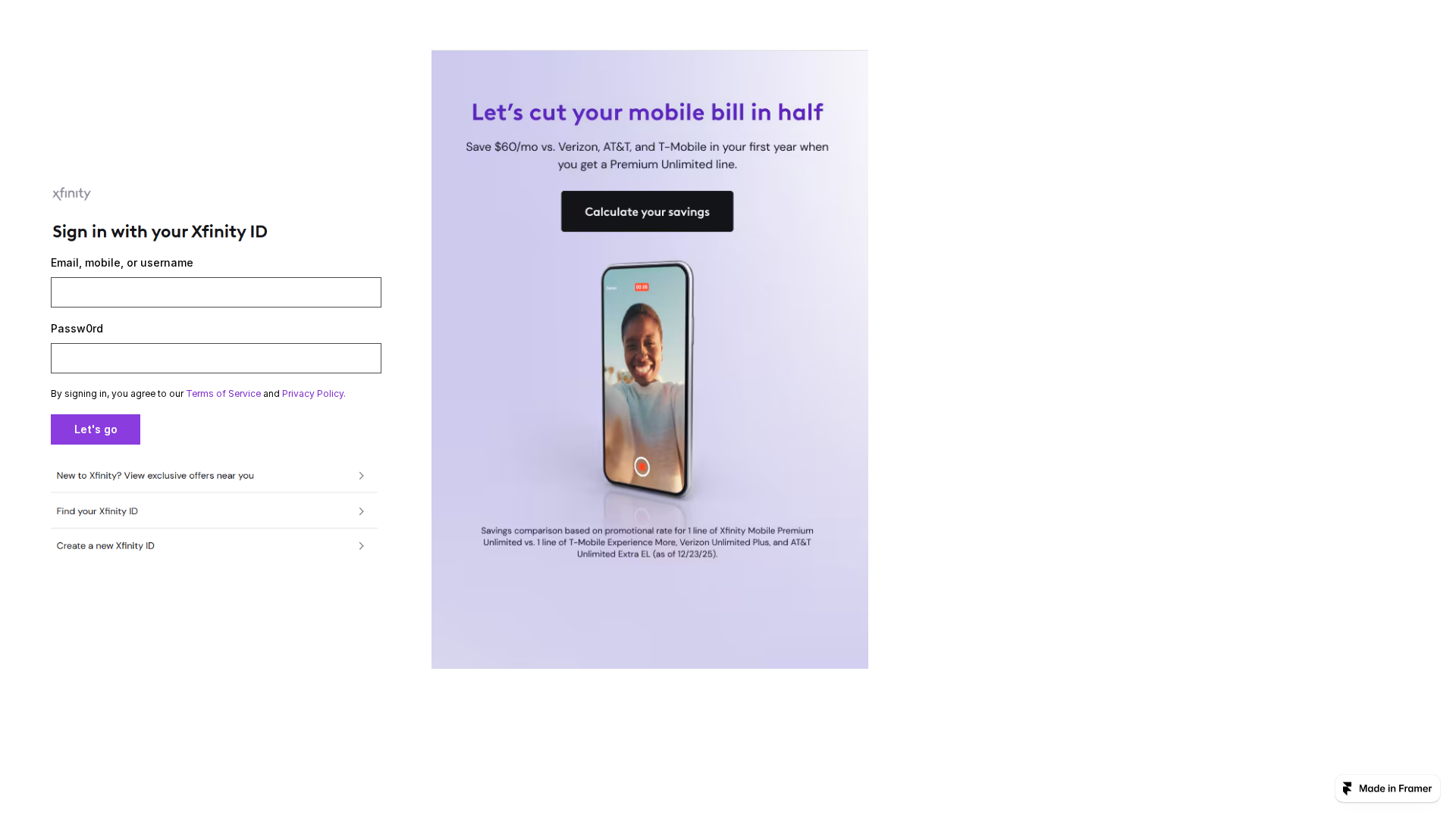 Screenshot of easy-mission-314618.framer.app
