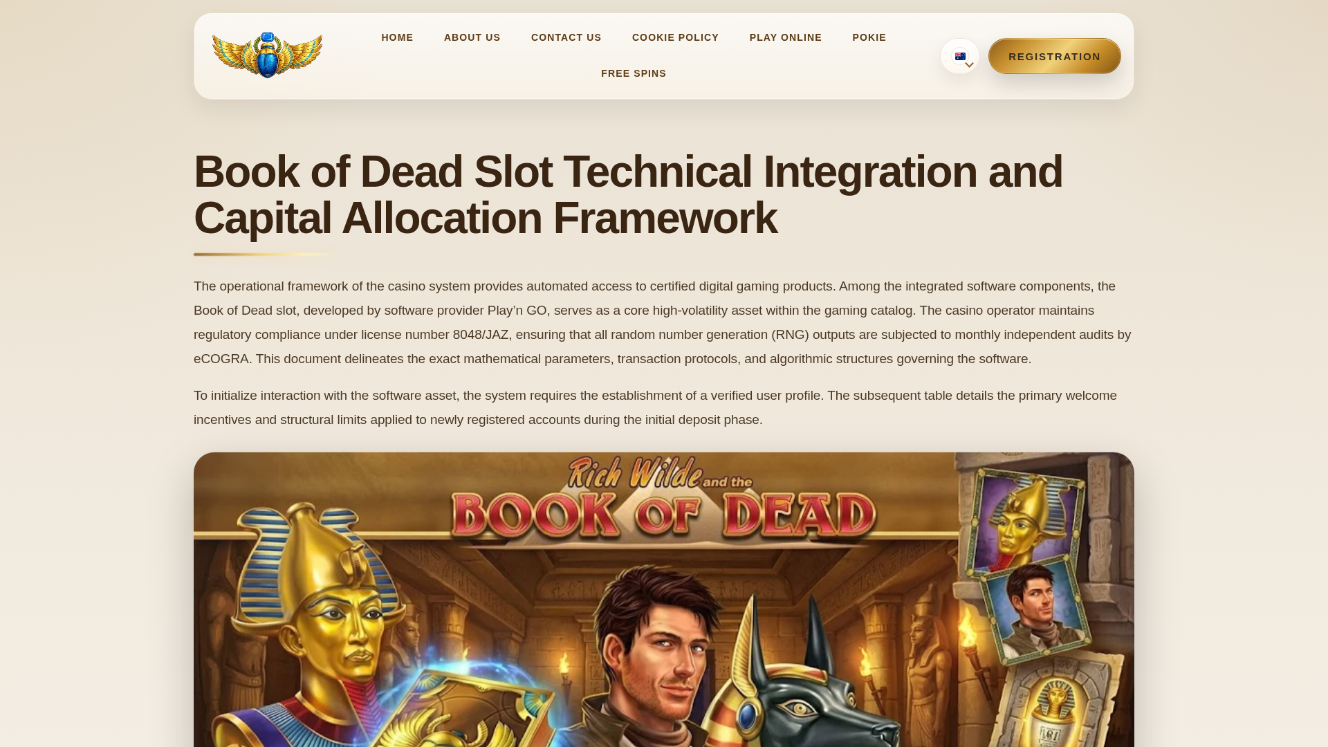 Screenshot of bookofdeadpokies.com