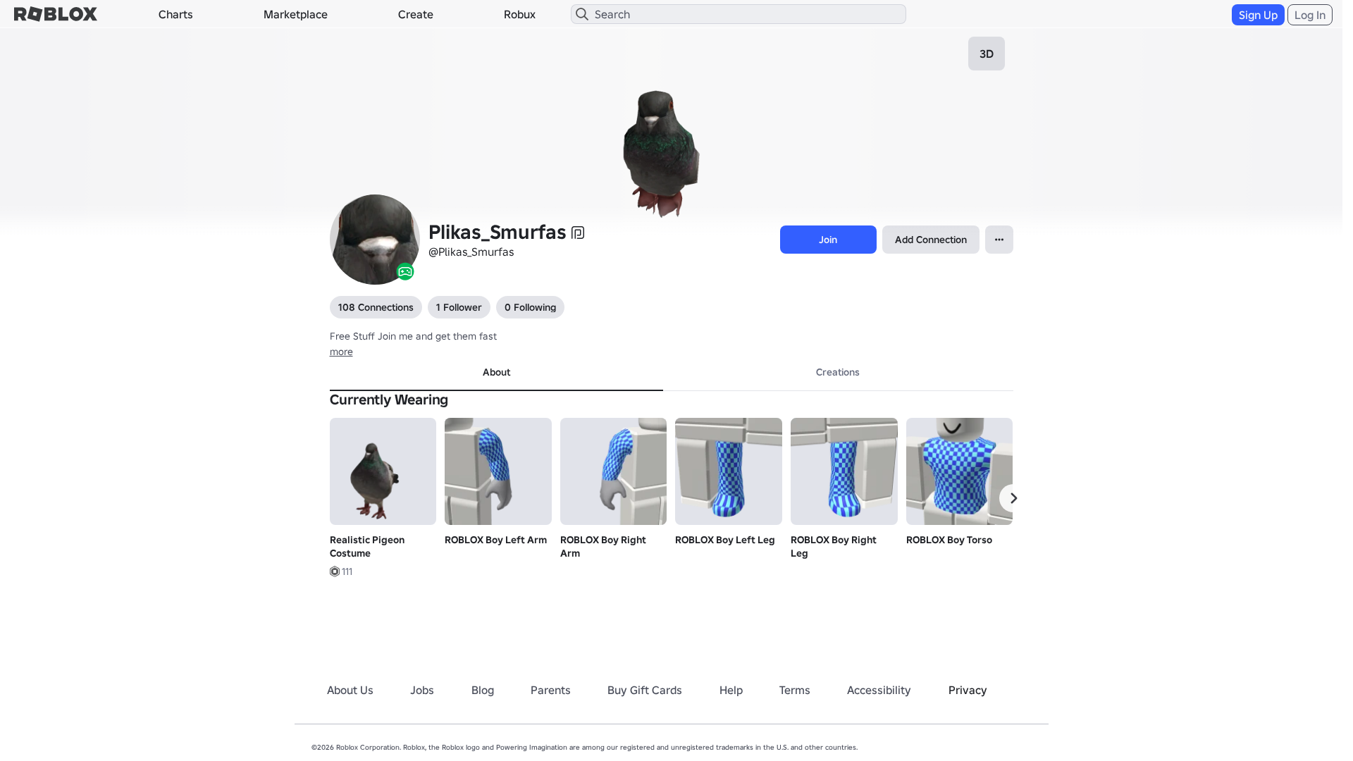 Screenshot of www.roblox.com.ml