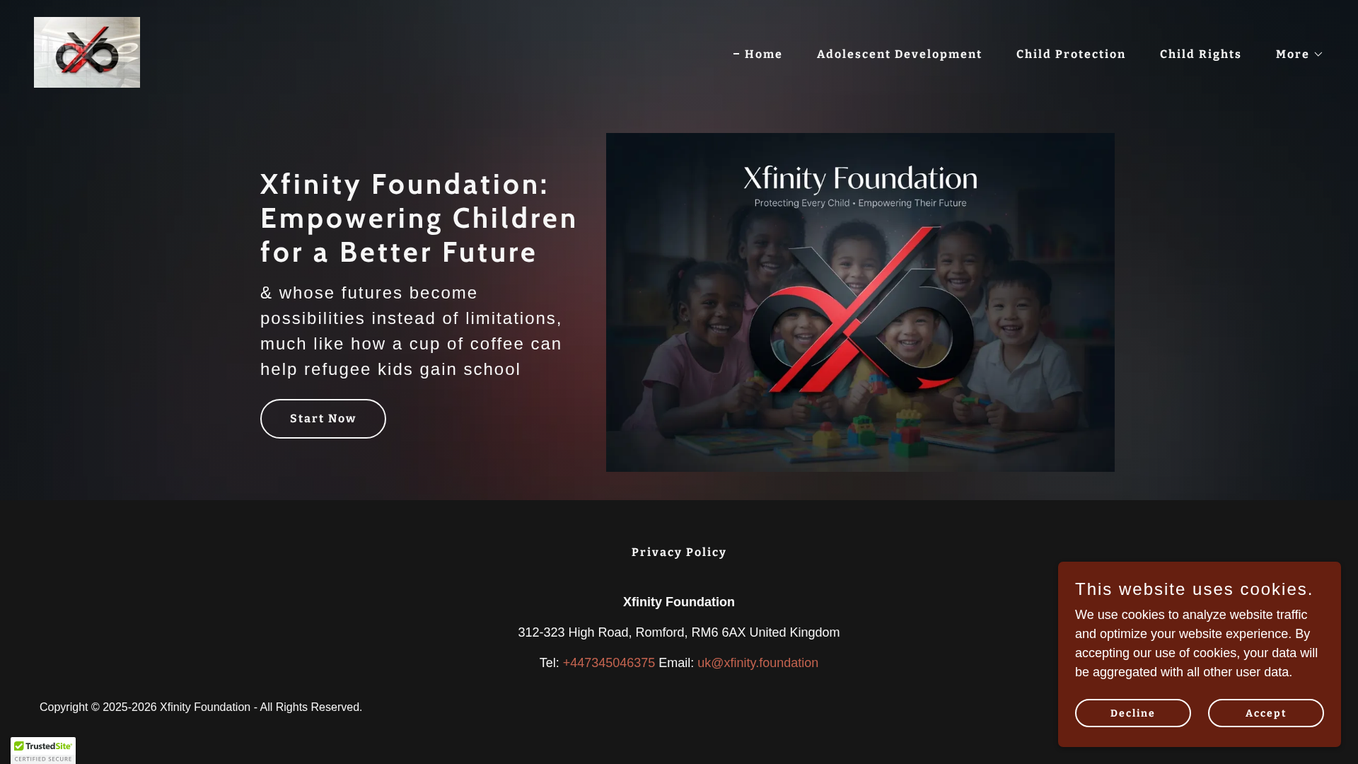 Screenshot of xfinity.foundation