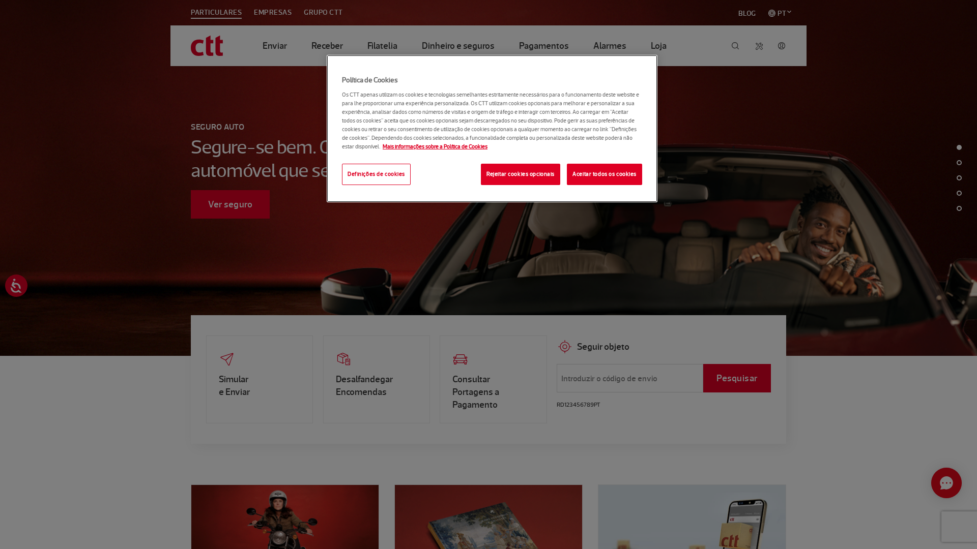 Screenshot of envios-diretos-ctt.com