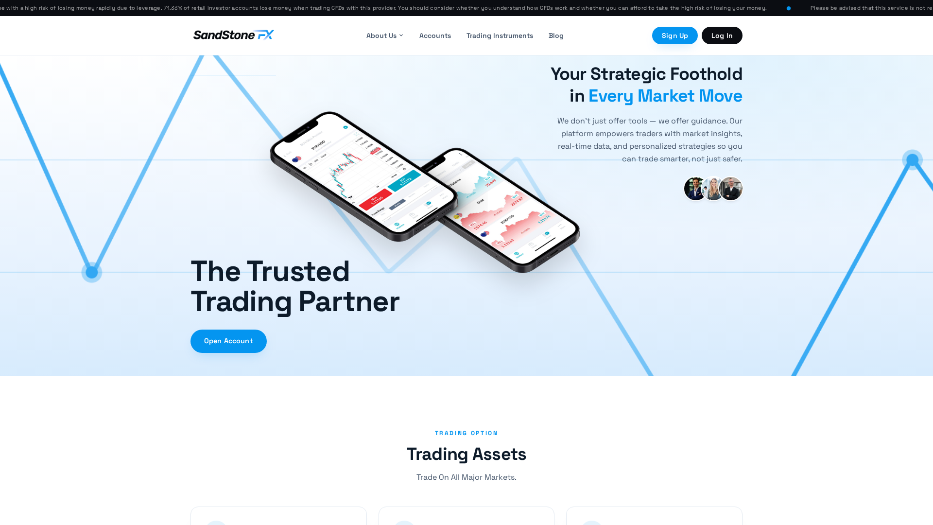 Screenshot of sandstonefx.com