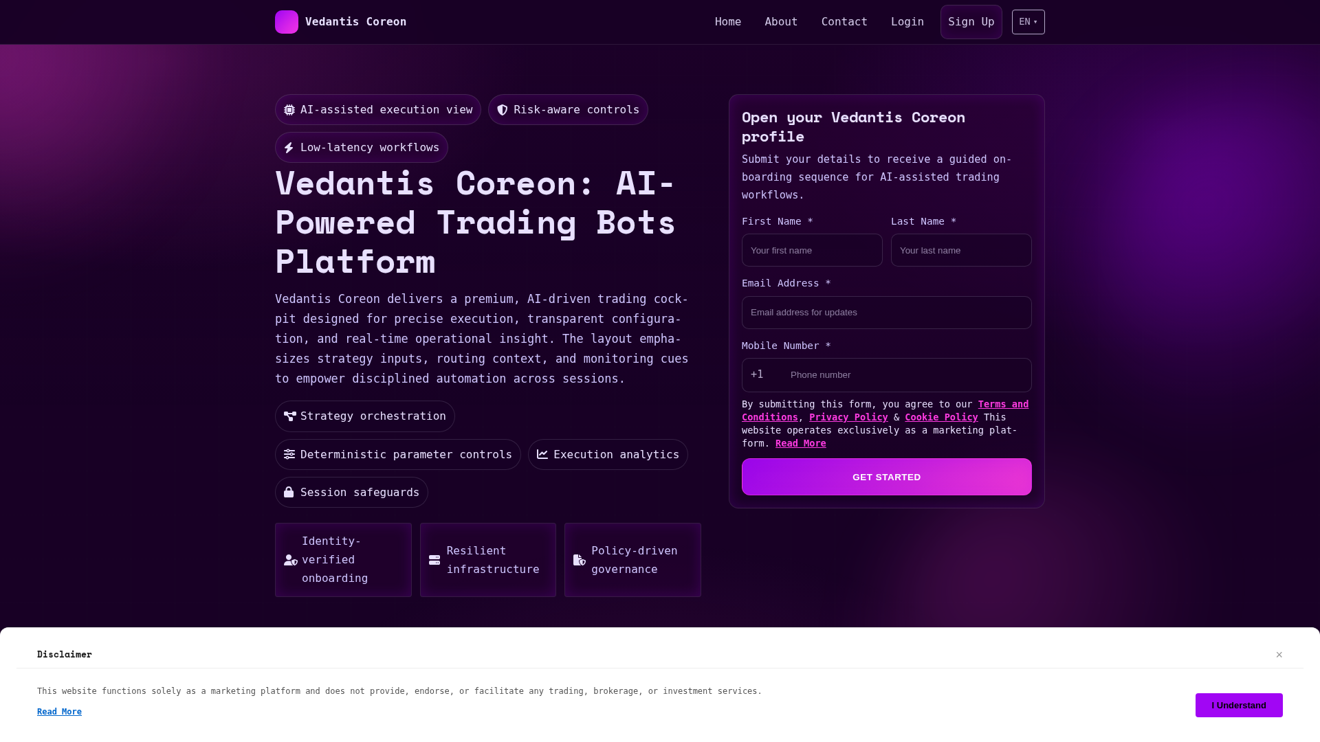 Screenshot of vedantiscoreon.shop