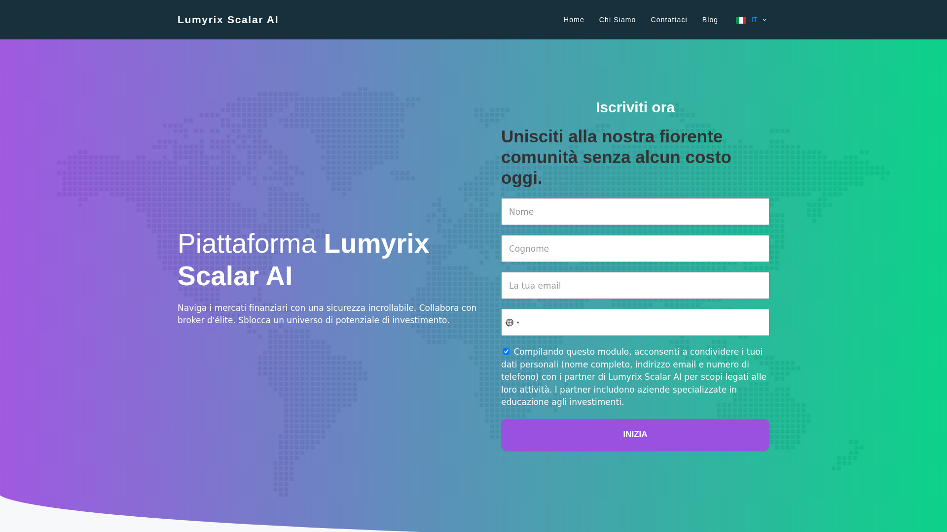 Screenshot of thelumyrixscalarai.net