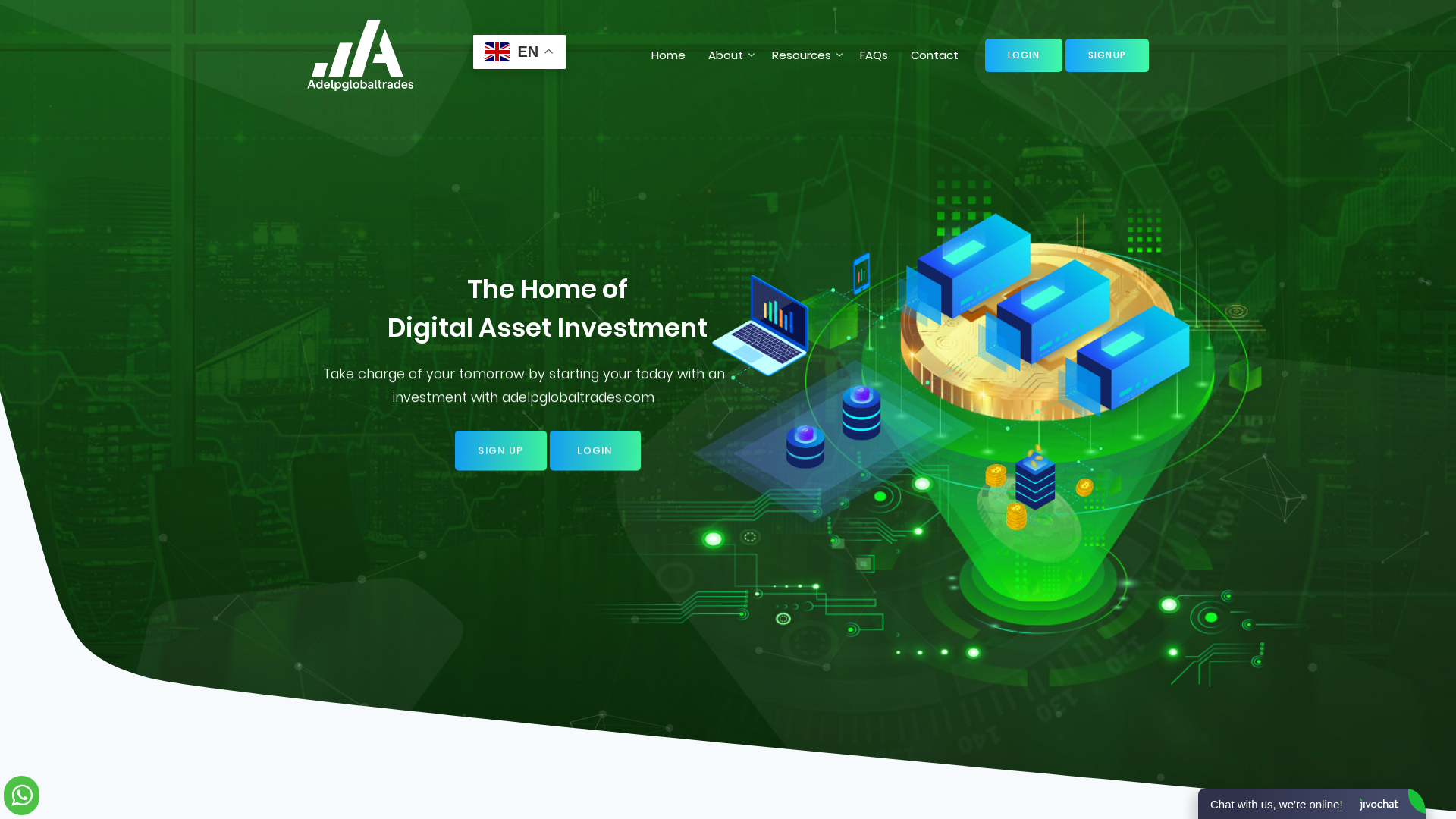 Screenshot of adelpglobaltrades.com