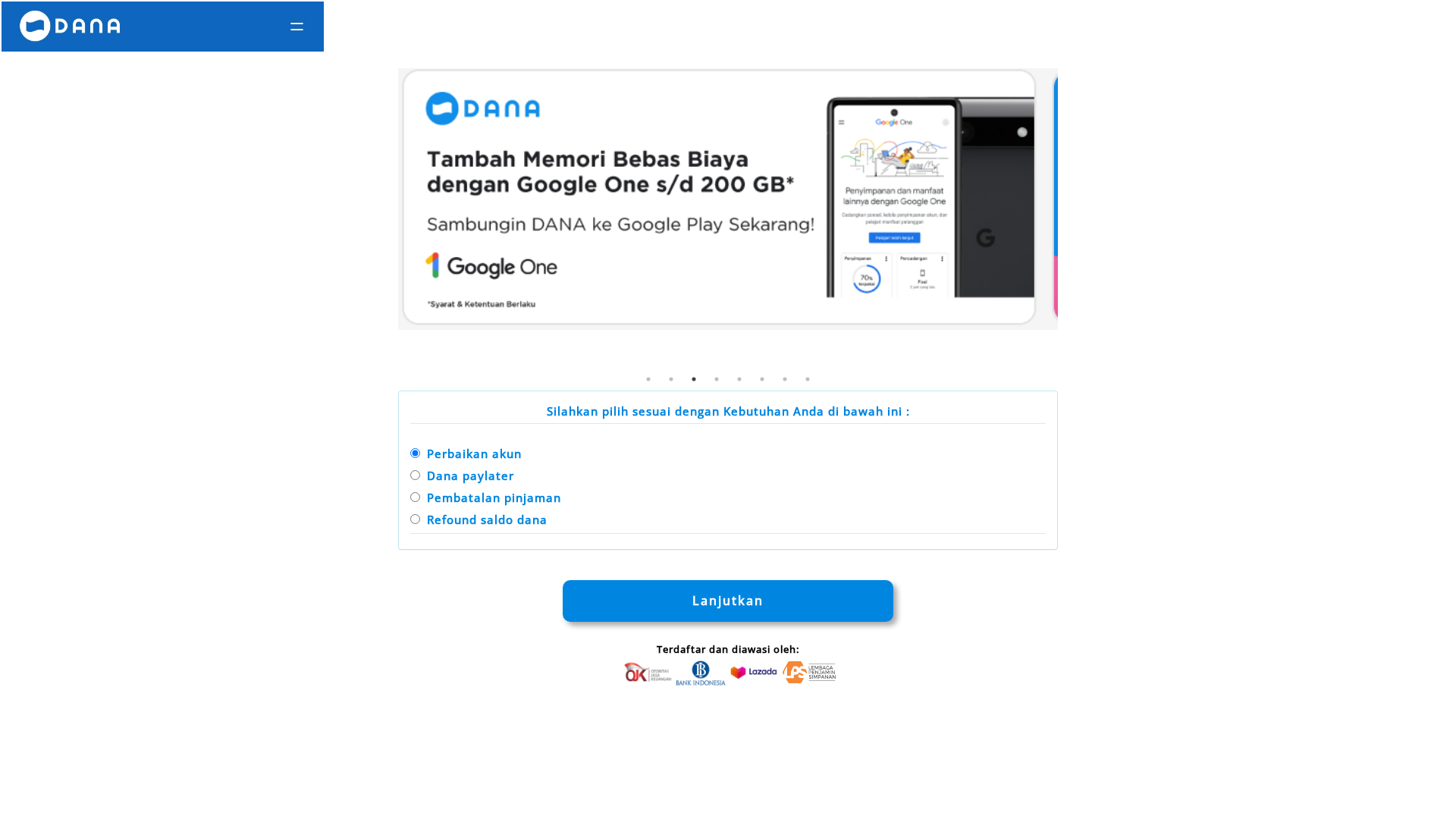 Screenshot of danaa-iindonesiaa.qss.my.id
