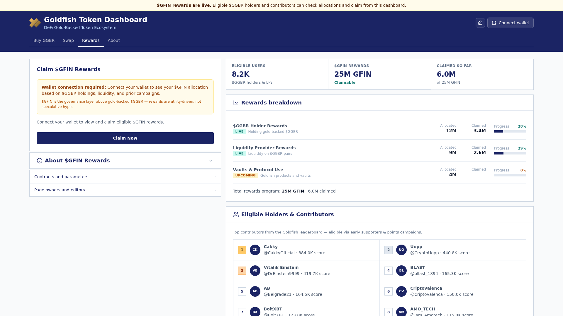 Screenshot of goldfishclaims.com